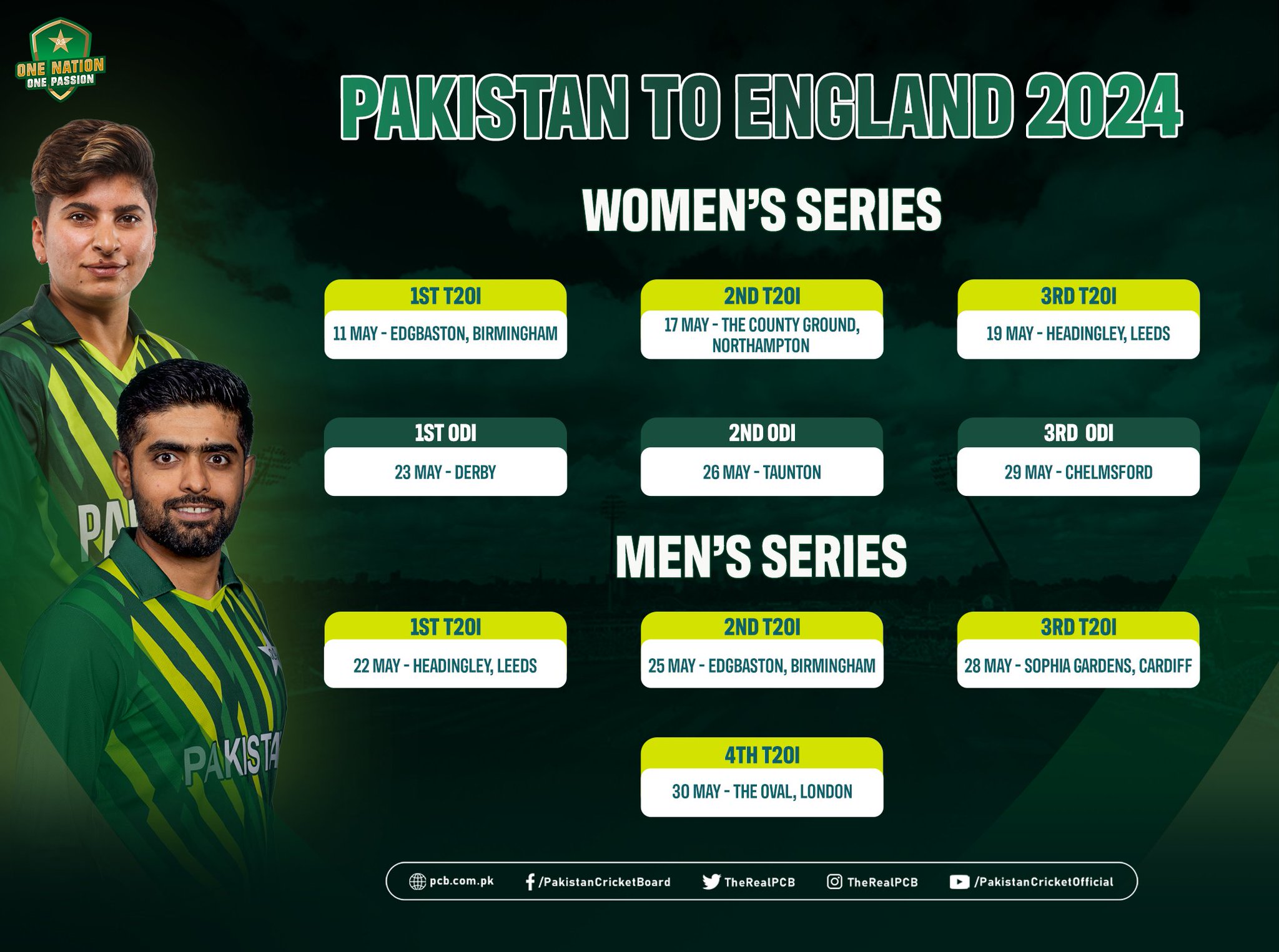 Pakistan Cricket on Twitter "🗓️ Save the dates Pakistan men