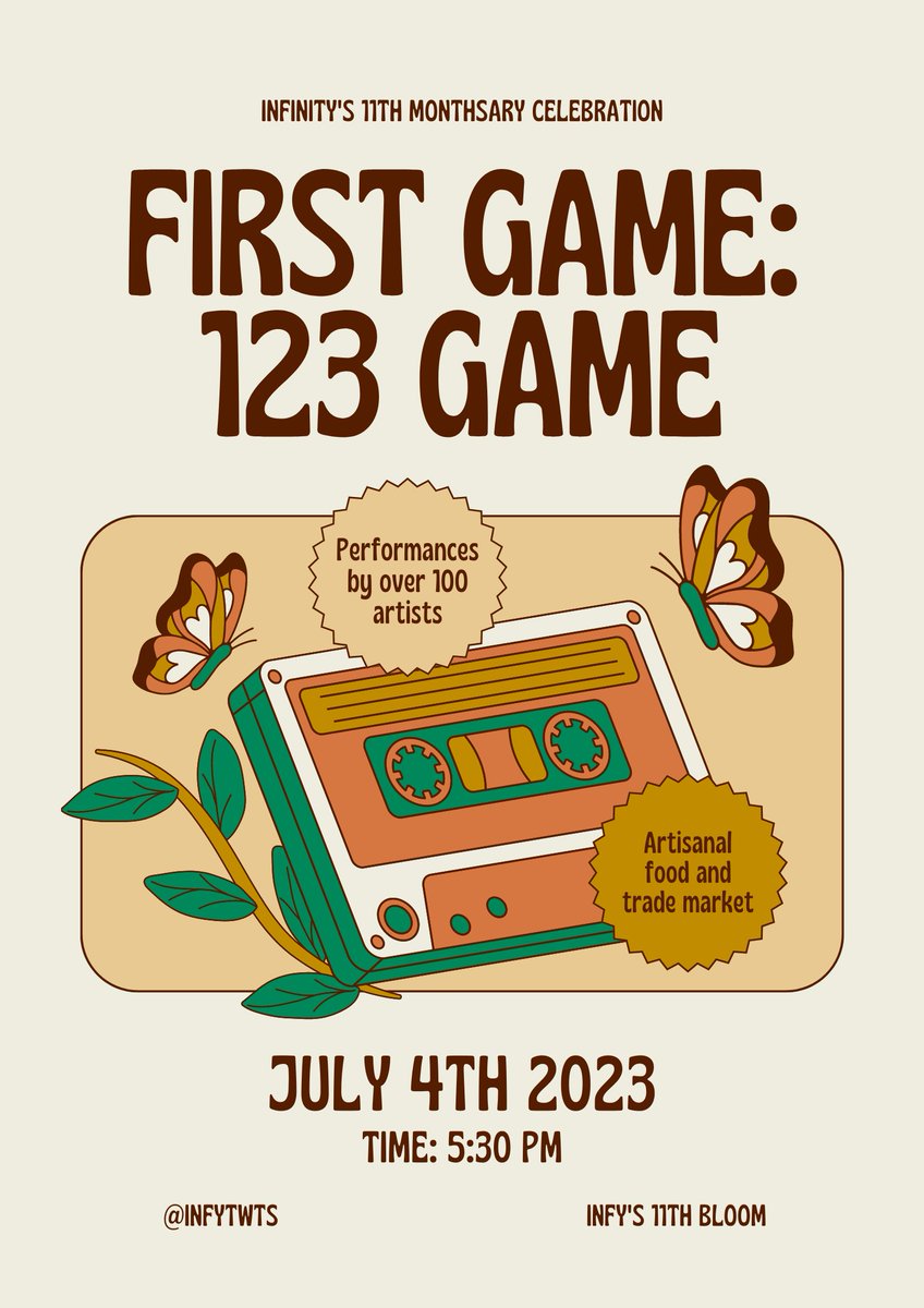 INFYTWTS's tweet photo. ☆⋆｡𖦹°‧★ first game is 123 game ! ‧₊˚ ☁️⋅♡𓂃 ࣪ ִֶָ☾. https://t.co/ghZh7lQV1H