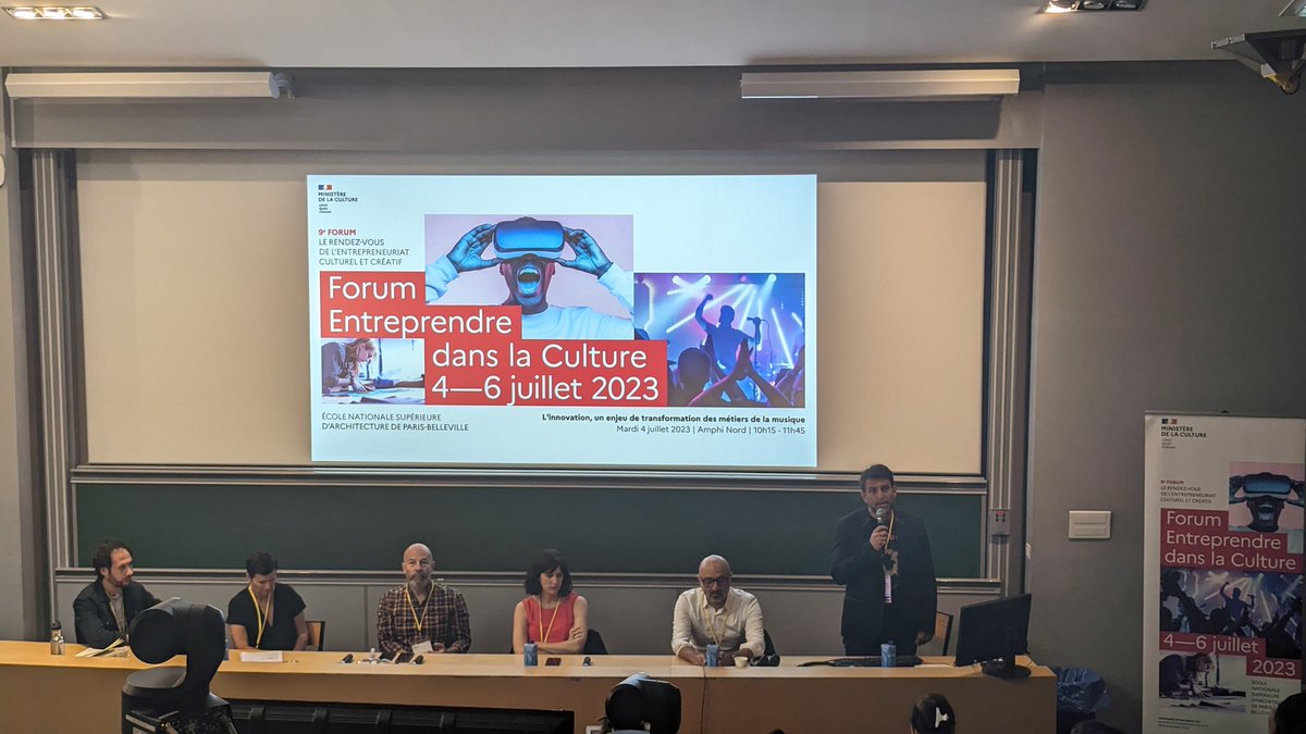 Ministère de la Culture 🇫🇷 (@ministerecc) on Twitter photo <a href="/CulturelinkFr/">Culturelink.fr</a> <a href="/gouvernementFR/">Gouvernement</a> <a href="/le_CNM/">Centre national de la musique</a> Vous ne pouvez pas venir en présentiel ? Certaines tables rondes sont filmées et seront en ligne sur notre chaîne YouTube après le Forum Entreprendre dans la Culture comme celle sur « L'innovation, un enjeu de transformation des métiers de la musique »
#EntreprendreCulture <a href="/CulturelinkFr/">Culturelink.fr</a> <a href="/gouvernementFR/">Gouvernement</a> <a href="/le_CNM/">Centre national de la musique</a> Vous ne pouvez pas venir en présentiel ? Certaines tables rondes sont filmées et seront en ligne sur notre chaîne YouTube après le Forum Entreprendre dans la Culture comme celle sur « L'innovation, un enjeu de transformation des métiers de la musique »
#EntreprendreCulture