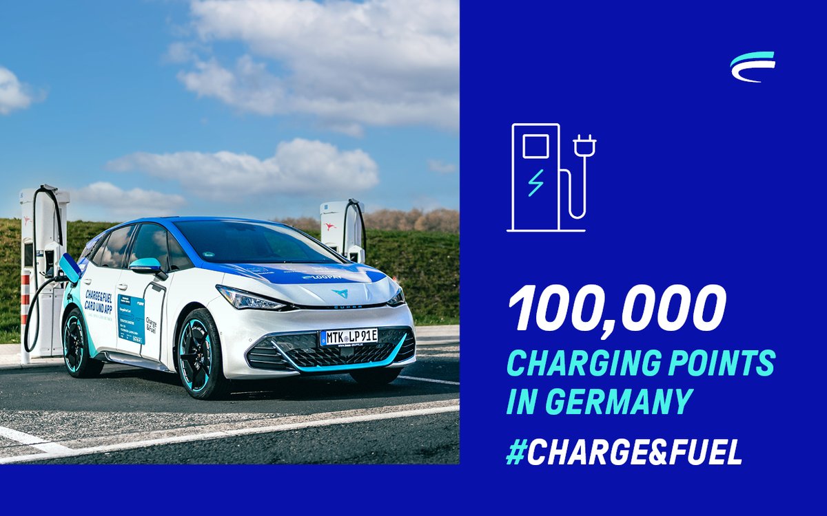 Charging - anywhere in Germany. ⚡📷With the CHARGE&amp;FUEL Card, customers can use over 100,000 #charging points throughout Germany. By offering this service together with Elli, we can make an important contribution to promoting #electromobility in Germany.