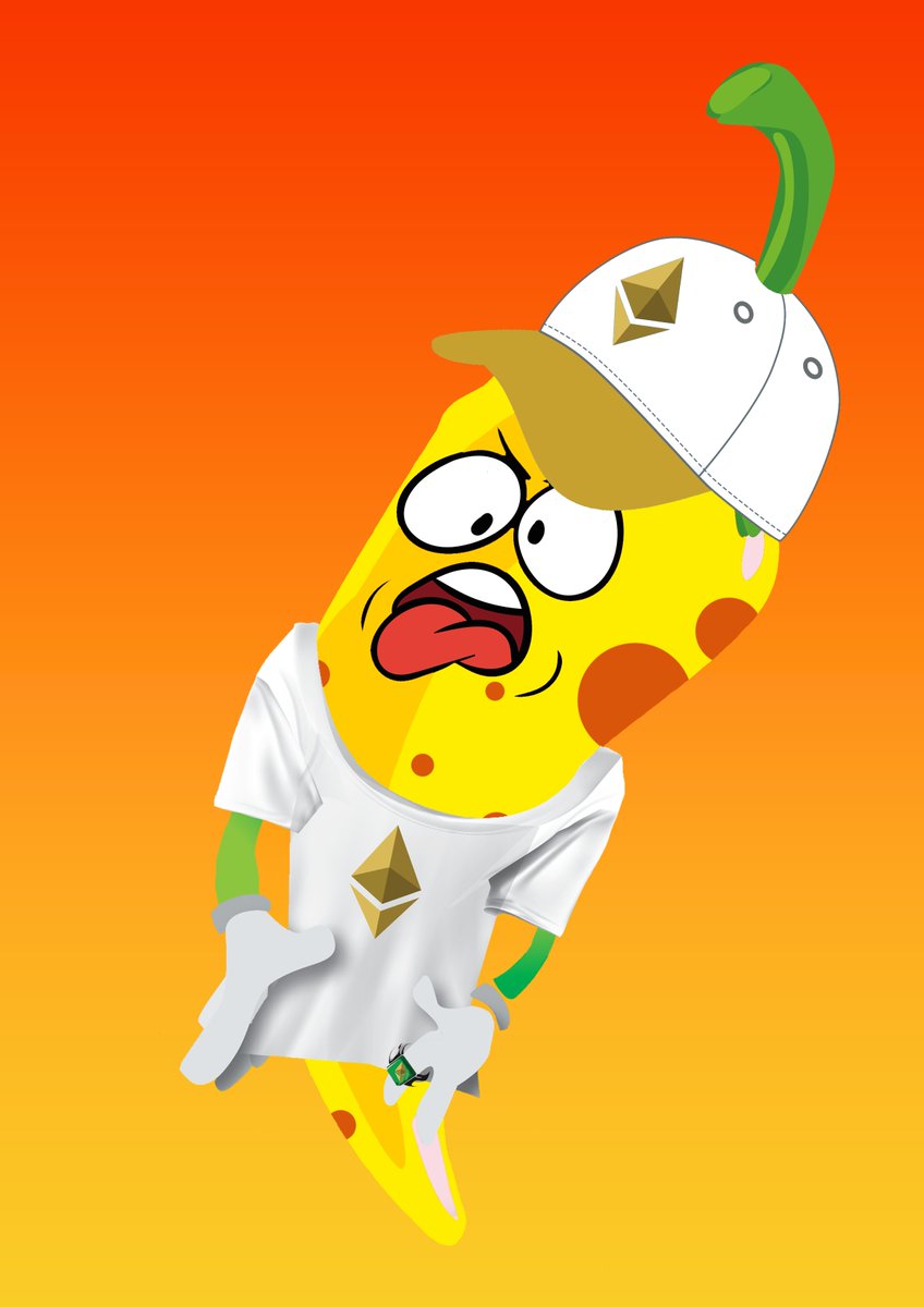 NosebleedNFT's tweet photo. Check out my latest bundle of 10 yellow yucky chilli dudes with red spots listed on @opensea 
🚨 Includes top traits 
Blue jewel crown
Ethereum logo cap, shirts and ring
🔥 @NosebleedNFT are 1/1 original 💯
https://t.co/Nomj8bIibp via @opensea https://t.co/DeAnhkSKyZ
