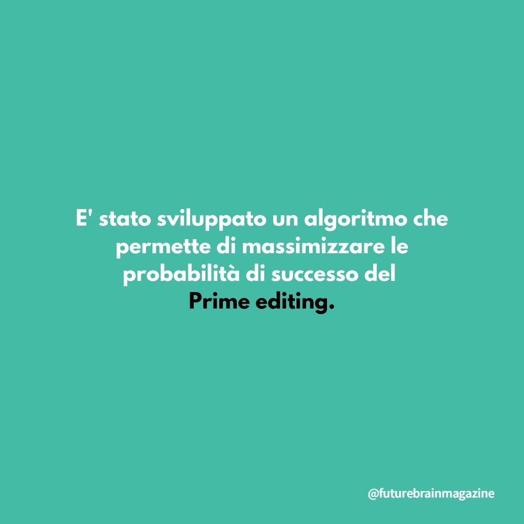 FutureBrain3's tweet photo. 1| I ricercatori del Wellcome Sanger Institute hanno progettato oltre 3.600 sequenze di #Dna di varia lunghezza inserendole in tre diverse tipologie di cellule, usando diversi strumenti molecolari per il #Primeediting. https://t.co/IDeECUr3z1