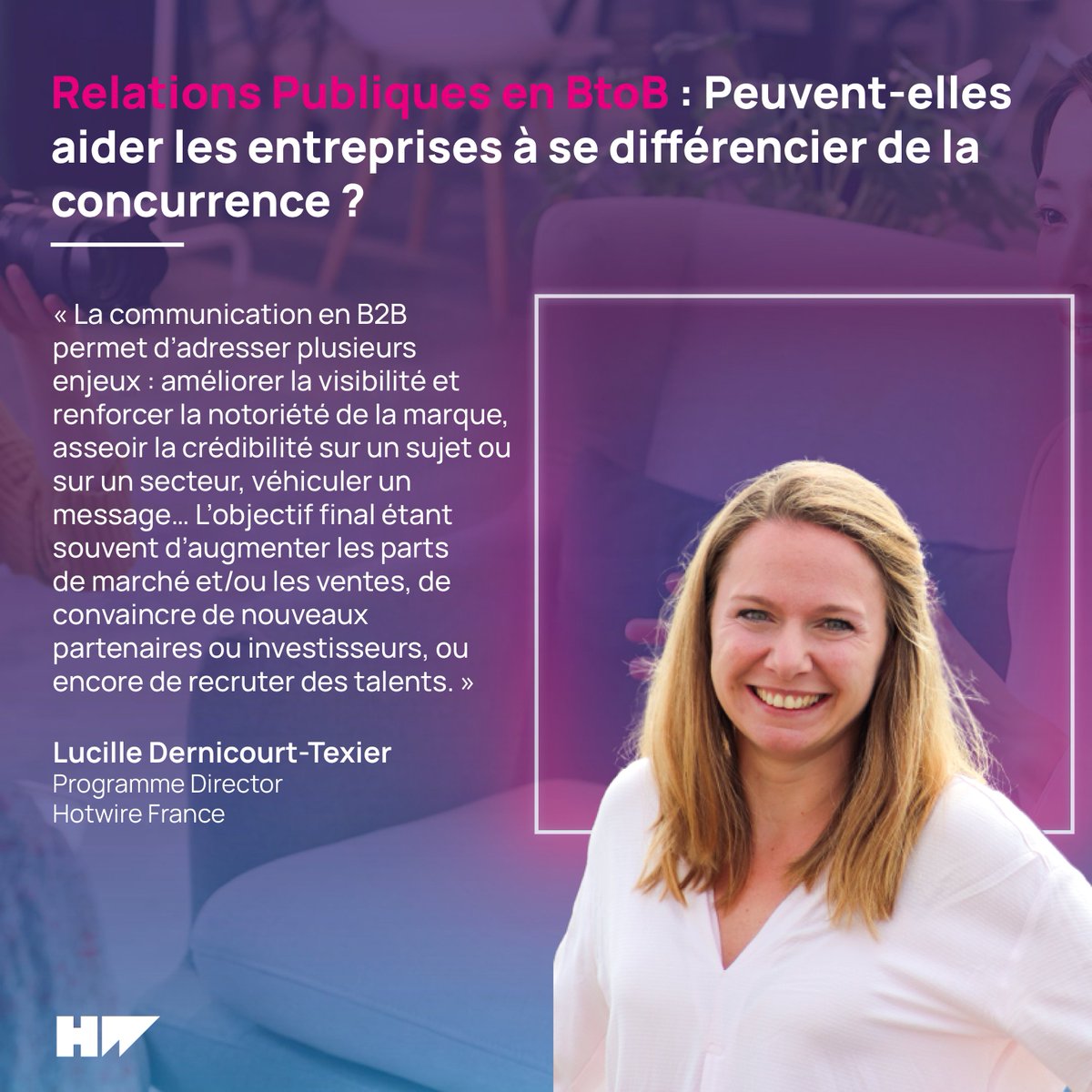 hotwire_FR's tweet photo. Distinguez votre entreprise de la concurrence grâce aux relations publiques BtoB ! 💡
Découvrez les avantages et l'importance des médias sociaux à travers ce blogpost de Lucille ⤵️
https://t.co/wZUCwHl12Y
#BtoB #RelationPresse #Communication #Leads https://t.co/kke2SVJzEJ