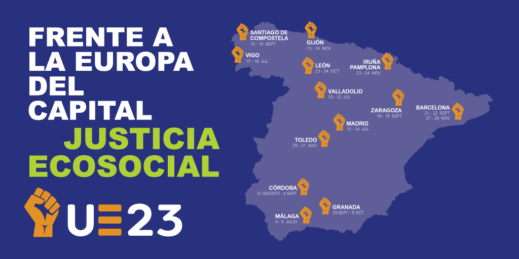 CasaFuturs's tweet photo. 🙌 Movimientos sociales del Estado español presentan su agenda de movilización por una #EuropaEcoSocial ante la falta de ambición ecológica y social de la presidencia española del Consejo de la UE. #EU2023ES 
👇🧵 https://t.co/7cgHmRp8G7