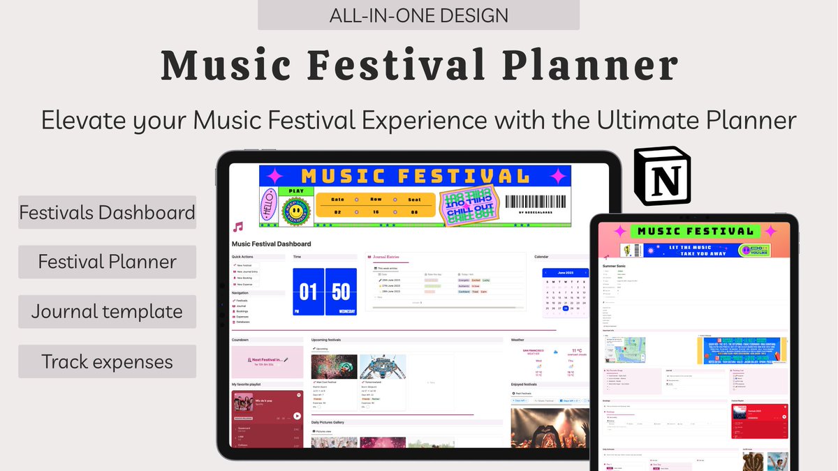 bodegalaabs's tweet photo. 🎤 MUSIC FESTIVAL PLANNER LAUNCH 🕺

To celebrate 500 followers 🥳, I'm giving away my newest template! 🙌

👯‍♀️ Elevate your Festival Experience to a whole new level! 🎶✨

Get it NOW for FREE 🔥

✨ Like
✨ Comment "Dancy monkey"
✨ Follow me to DM you the link

RT if desired! https://t.co/2yFHgwOOYY