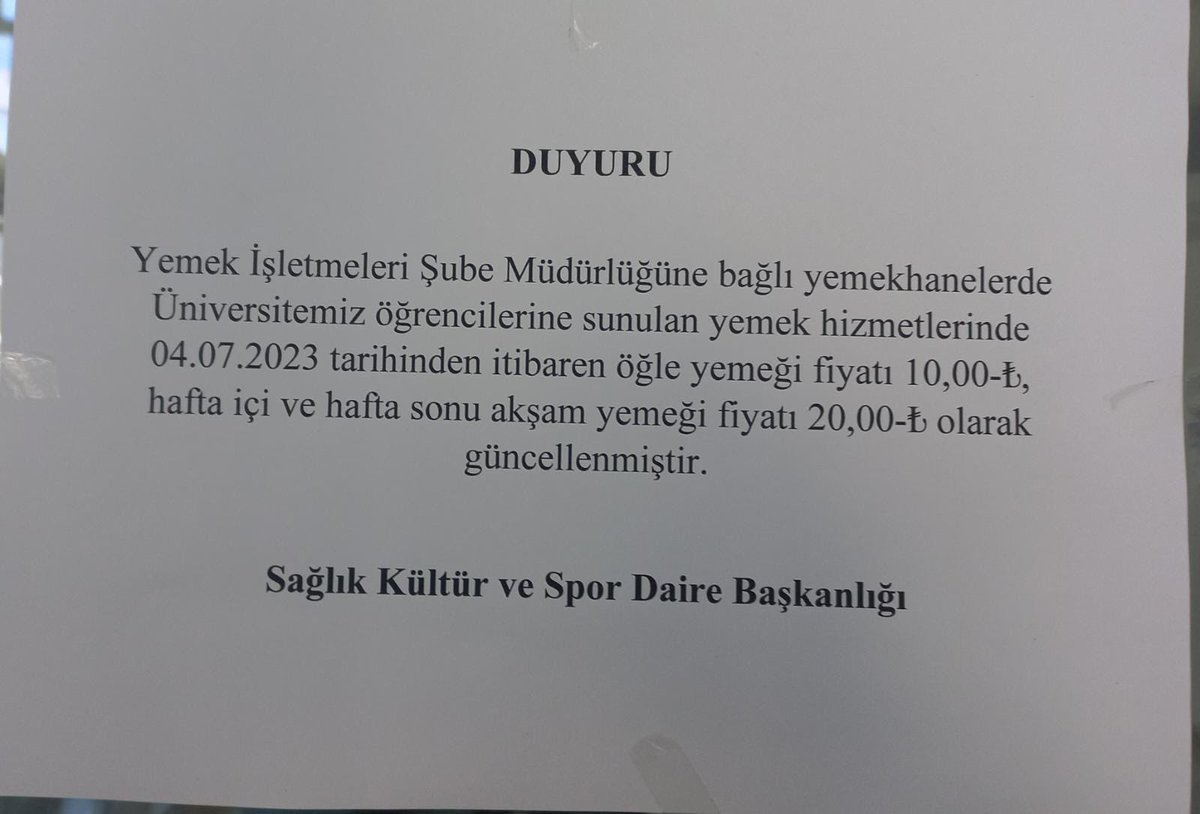 İTÜ’de bir zam da yemekhaneye!

İTÜ yönetimi yurtlara yaptığı %75 zamdan sonra şimdi de yemekhaneye %100 zam yaptı. İTÜ yönetimi üniversiteyi ticarethane gibi yönetmekte ısrar ediyor. Bu zamlara karşı mücadelemizi bugün Arıkapı’da buluşarak başlatalım.