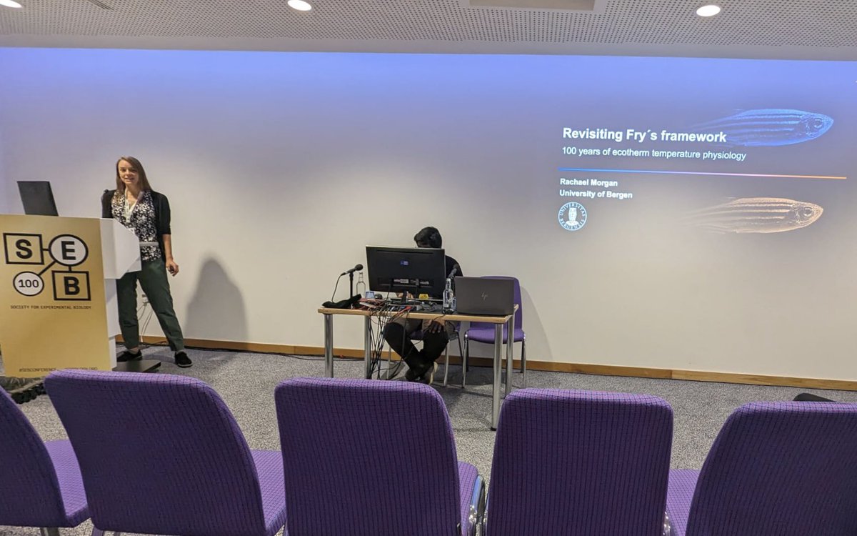 Fredrik Jutfelt @jutfelt.bsky.social (@fredrikjutfelt) on Twitter photo Great invited talk by Rachael Morgan @RachLMorgan13 on thermal performance and tolerance in fish. #SEBconference <a href="/SEBiology/">SEB @sebiology.bsky.social</a> Great invited talk by Rachael Morgan @RachLMorgan13 on thermal performance and tolerance in fish. #SEBconference <a href="/SEBiology/">SEB @sebiology.bsky.social</a>