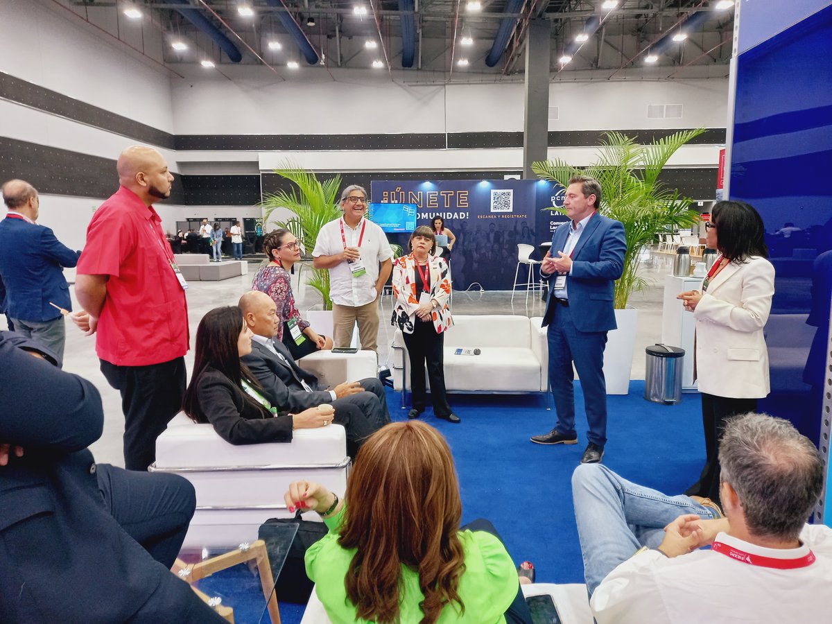 iapco's tweet photo. IAPCO CEO @MartinTBoyle representing the IAPCO community at @FIEXPOLATAM alongside other industry leaders and friends.
Seen in the pictures, Martin at the #APPCE stand, learning more about the Events Industry in Panama and sharing international insights from IAPCO. https://t.co/9SiuO9cLku