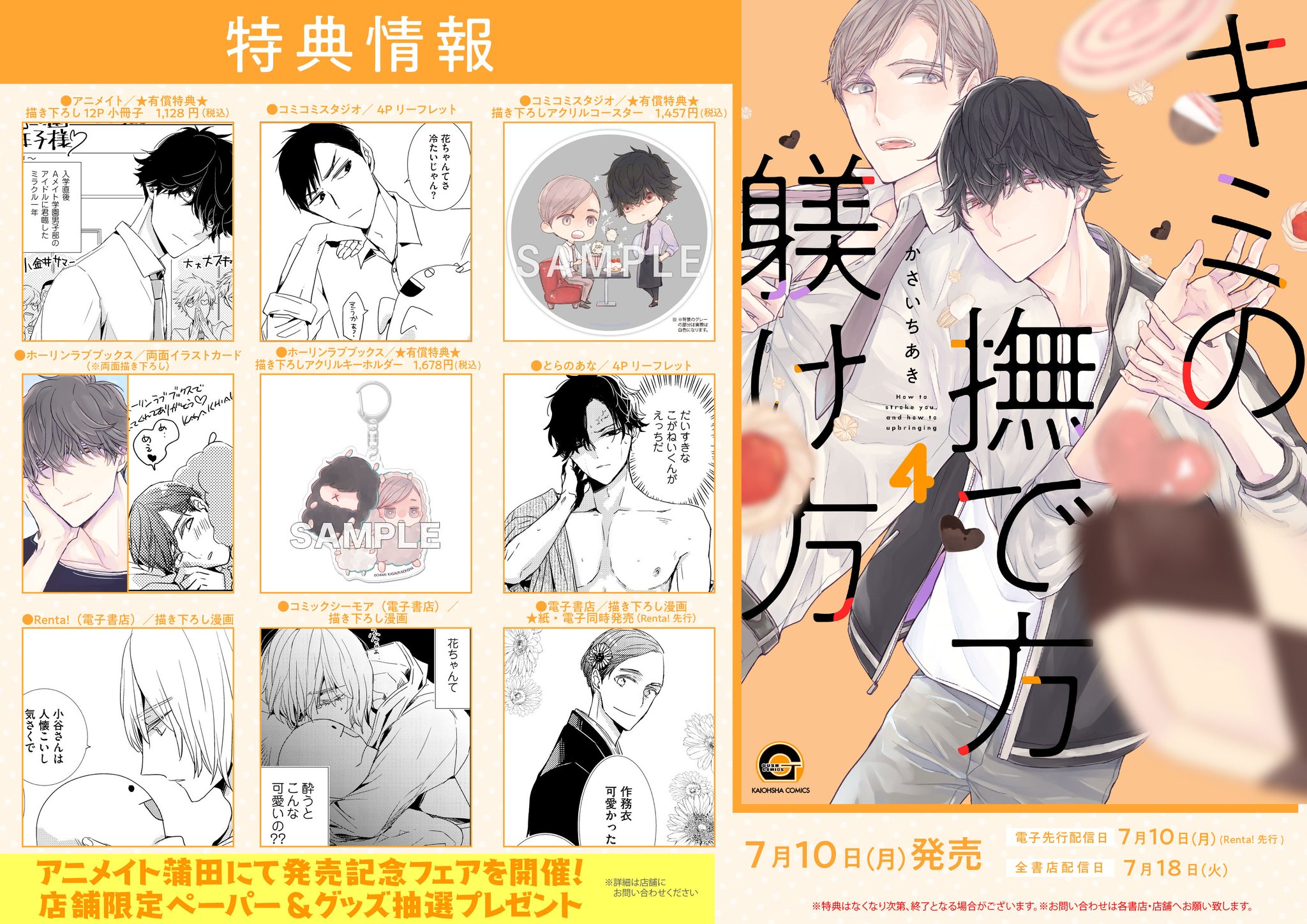 かさいちあき　21冊セット　キミの撫で方躾け方　他 Amazon.com: キミの撫で方躾け方 (GUSH COMICS): 9784796413404