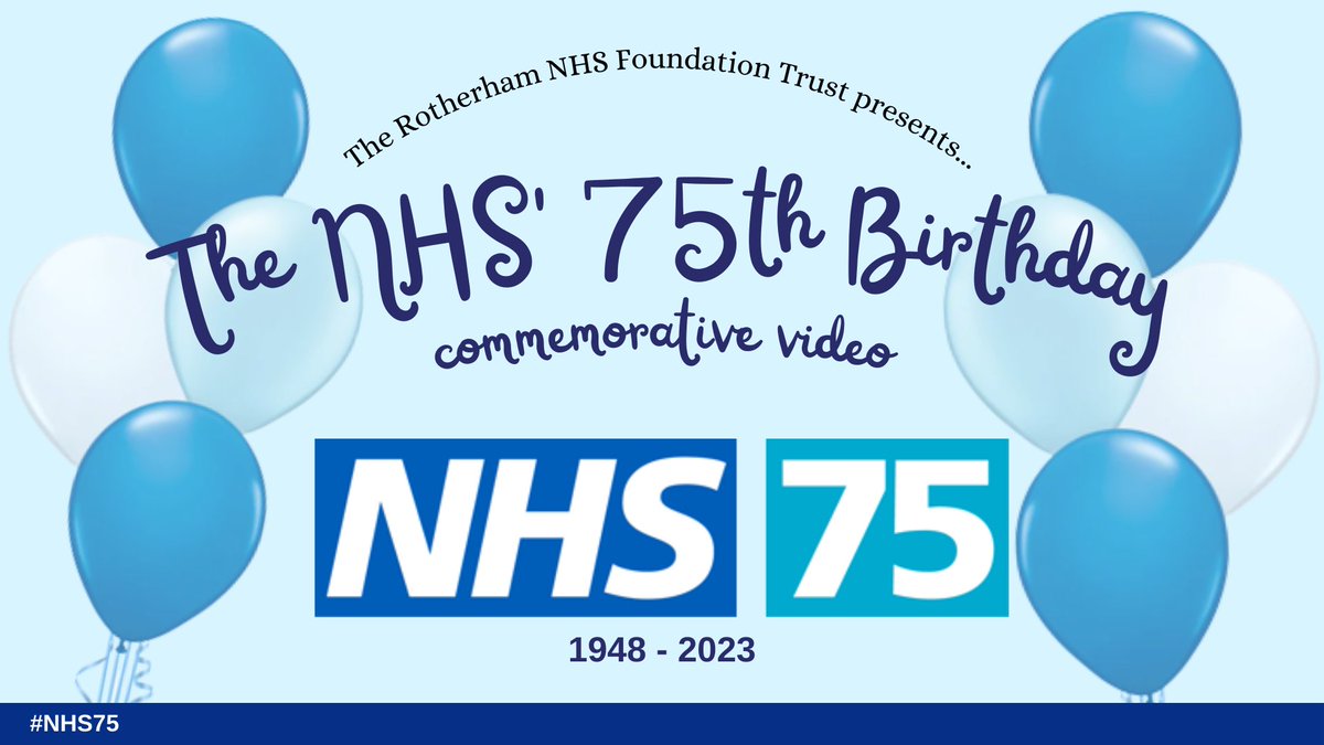 The Rotherham NHS FT (@rotherhamnhs_ft) on Twitter photo Party hats on - we're celebrating 75 years of our NHS!
However you spend today, we do hope you'll join us in saying a very big "Happy 75th Birthday, NHS!"
Watch our fantastic commemorative video: youtu.be/I7B0E4737FQ
#NHS75 #HappyBirthdayNHS
@NHSUK <a href="/NHSEngland/">NHS England</a> <a href="/NHSNEY/">NHS North East & Yorkshire</a> Party hats on - we're celebrating 75 years of our NHS!
However you spend today, we do hope you'll join us in saying a very big "Happy 75th Birthday, NHS!"
Watch our fantastic commemorative video: youtu.be/I7B0E4737FQ
#NHS75 #HappyBirthdayNHS
@NHSUK <a href="/NHSEngland/">NHS England</a> <a href="/NHSNEY/">NHS North East & Yorkshire</a>