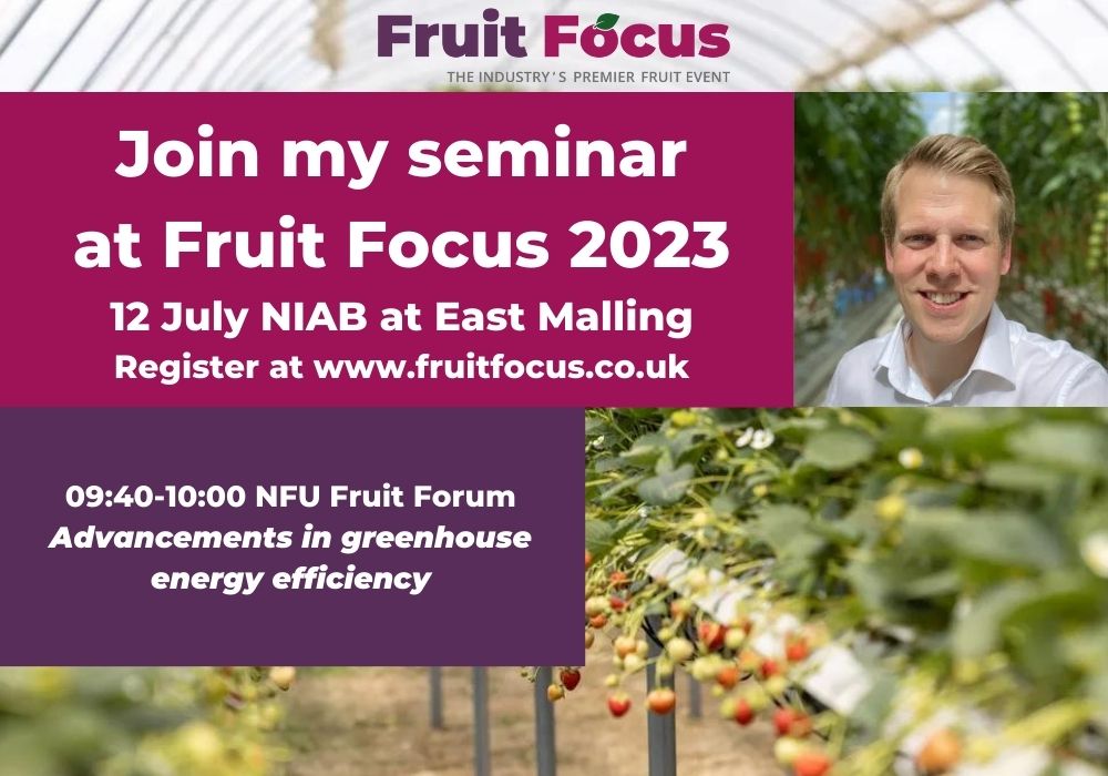 Greenhouse tech is moving quickly - Catch up on the latest in the 9:40 seminar at Fruit Focus with <a href="/SignifyCompany/">Signify</a> <a href="/Philips/">Philips</a> !   This seminar will cover the latest updates on how companies are improving their greenhouse energy efficiency and combatting rising energy costs.