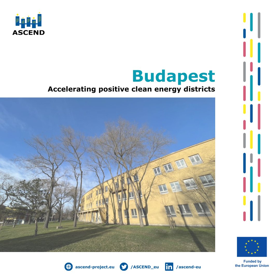 ASCEND_eu's tweet image. The project area in #Budapest 🇭🇺can be found on Megyeri street and its surrounding area in the 4th district of Budapest. The transition to #PCED will be supervised by the City of Budapest.