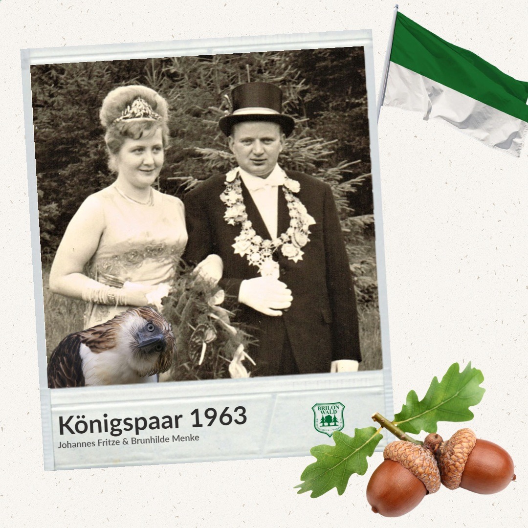 Unser Schützenkönigspaar vor 60 Jahren: Johannes Fritze &amp; Brunhilde Menke
#echtHSV 🇳🇫
