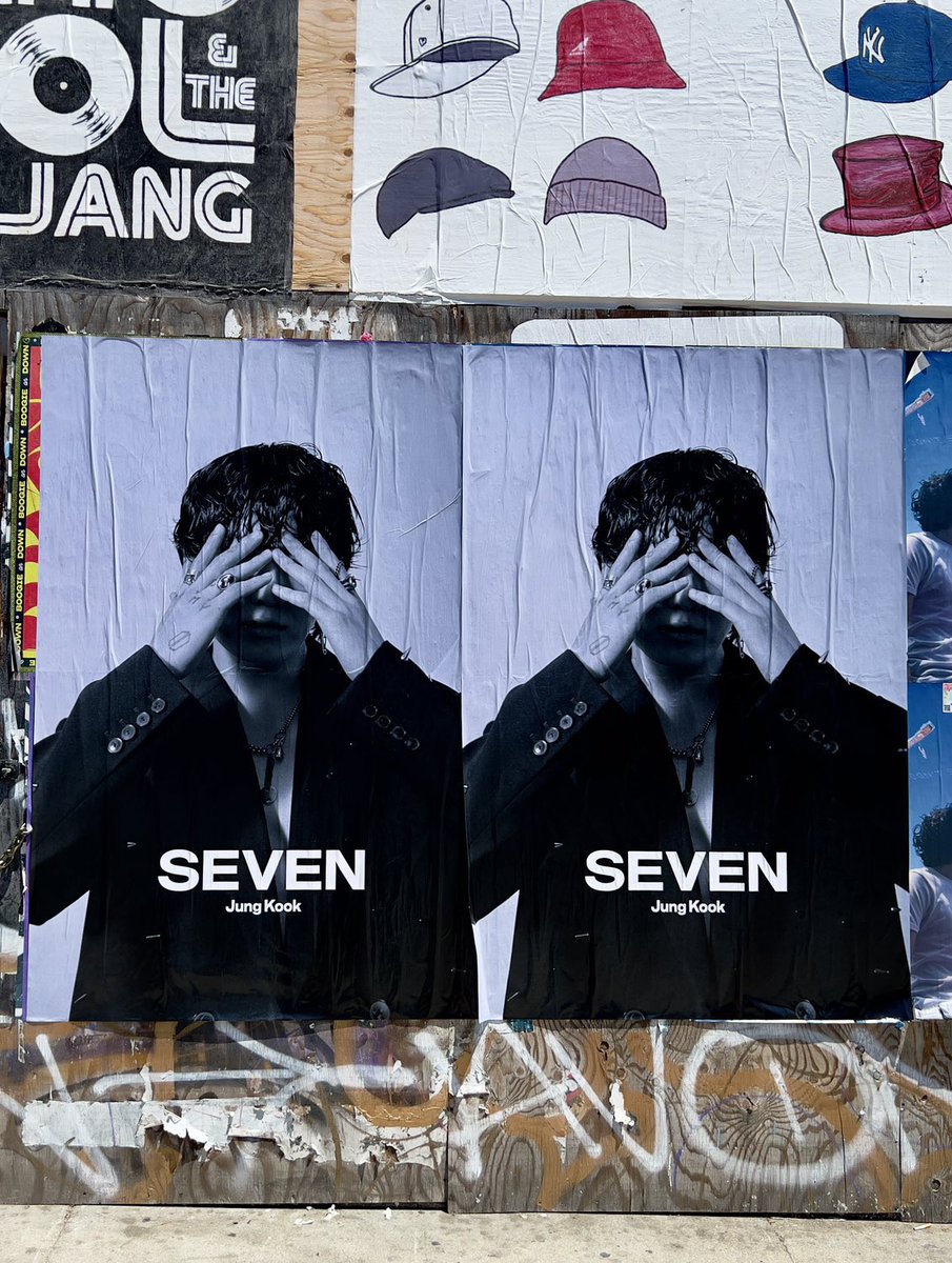 BTS ジョングクのソロシングル「Seven」の特大ポスターが掲出決定