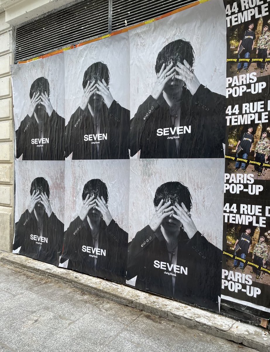 ジョングク ポスター BTS ジョングクのソロシングル「Seven」の特大ポスターが掲出決定