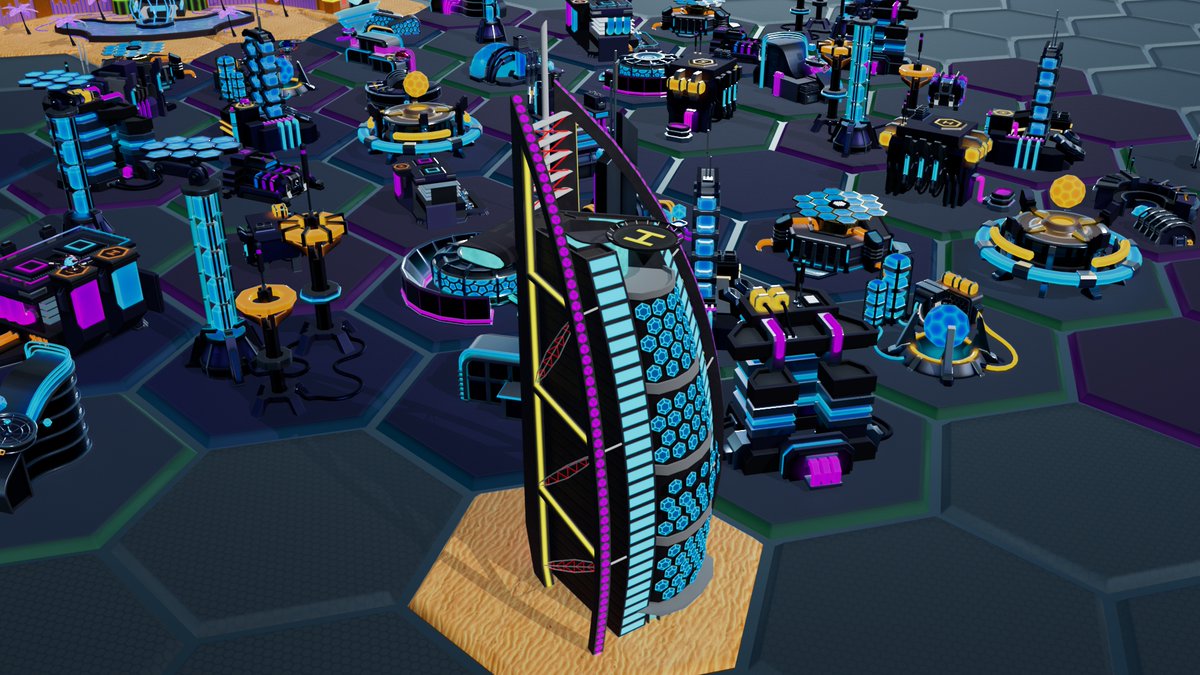 We have completed the 2058 Dubai Premium Buildings collection! These buildings will be unique 1/1 in-game assets, making their owners the most powerful #satoshiuniverse landlords 🏗️

Stay tuned for the full Dubai Scene showcase soon 👀