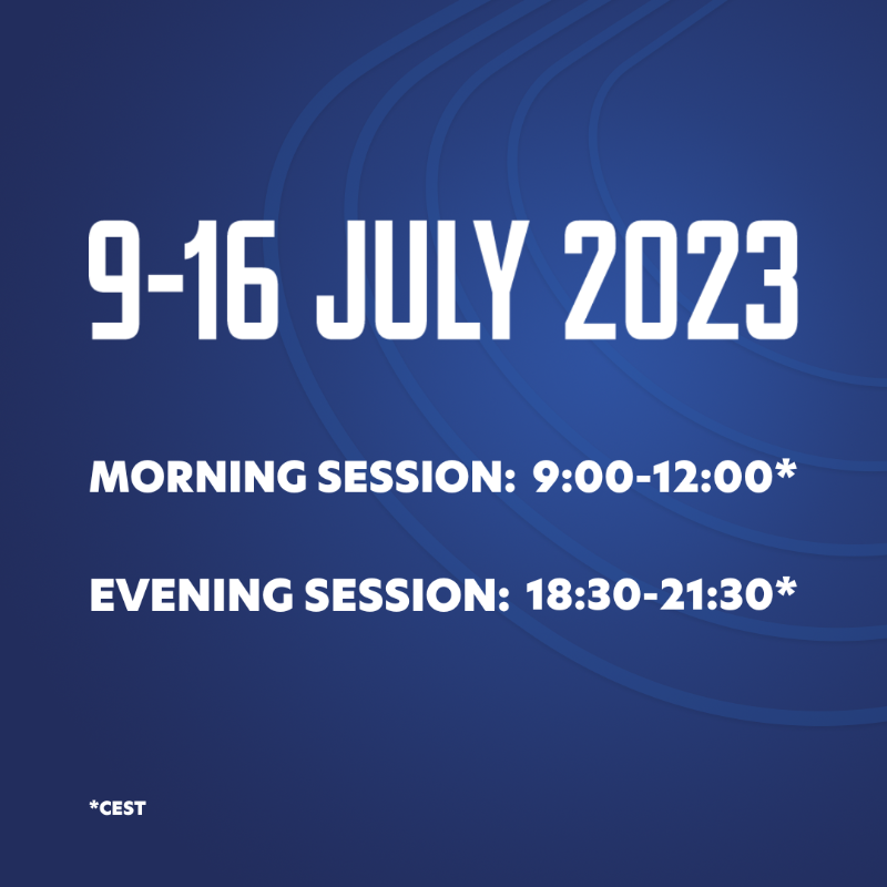 ParaAthletics's tweet photo. From 8-17 July, your agenda 🗓️ is sorted!  
Follow the #PARIS23 Para Athletics World Championships with us 💙 

📺 https://t.co/4l9K6R7Vh9*
🎟️ Tickets from 10,99 EUR: https://t.co/8qmbOwijve

*subjected to geo-blocking restrictions 

#ParaAthletics @paralympics @wpaparis23