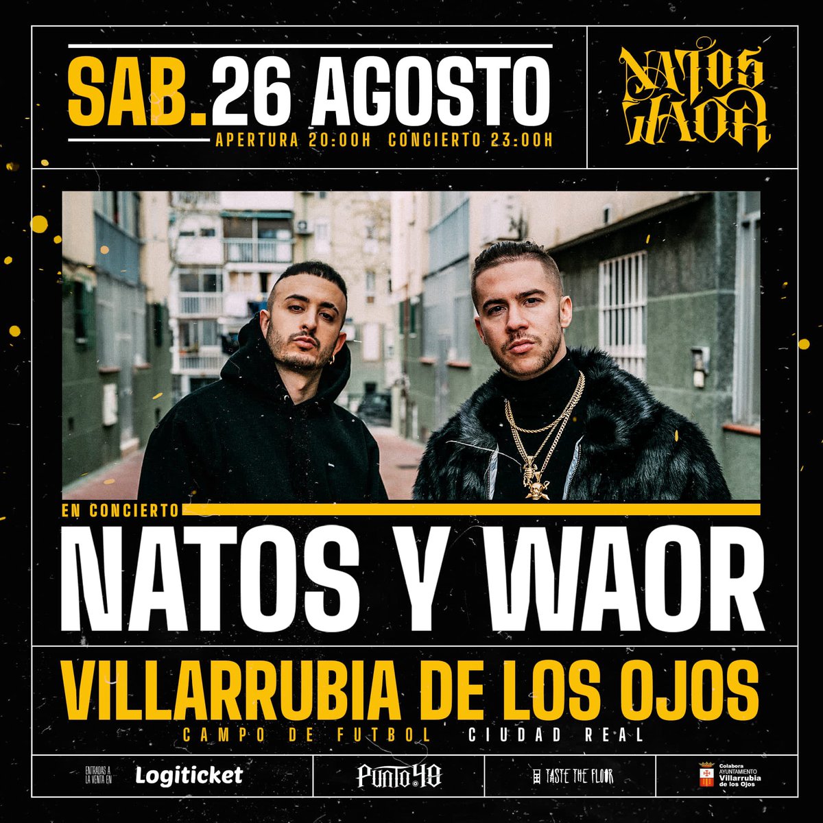 Ya a la venta las entradas de Natos y Waor en Villarrubia de los Ojos, están volando, no te quedes sin la tulla!!!💀🎤
Cómprala desde el siguiente enlace o pídemela por mensaje directo! #NatosyWaor #CiudadReal #QuemandoCarreteraTour #Entradas 

logiticket.com/artista/natos-…