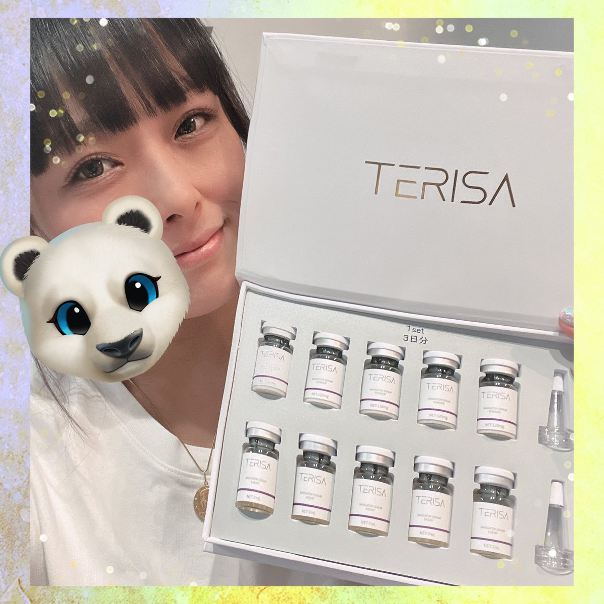 Charm_2022's tweet photo. 次世代エイジングケア成分を贅沢に配合した #terisa の美容液🐻❄️
高純度の美容液が角質層まで浸透し、効果を発揮🌱
使用直前に混ぜ合わせて作る美容液なので新鮮☺️高純度の美容液がお肌の角質層まで浸透して #おうち美容 しっかりできるよ🙌
#コエタス #PR #テリサ #ナビゲーターセラム #エイジングケア https://t.co/Jcw0GnOCTI