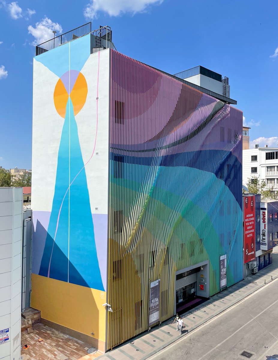 Already 2 years since i painted this mural in #Antalya #mural #culturalcenter #sun #water #art