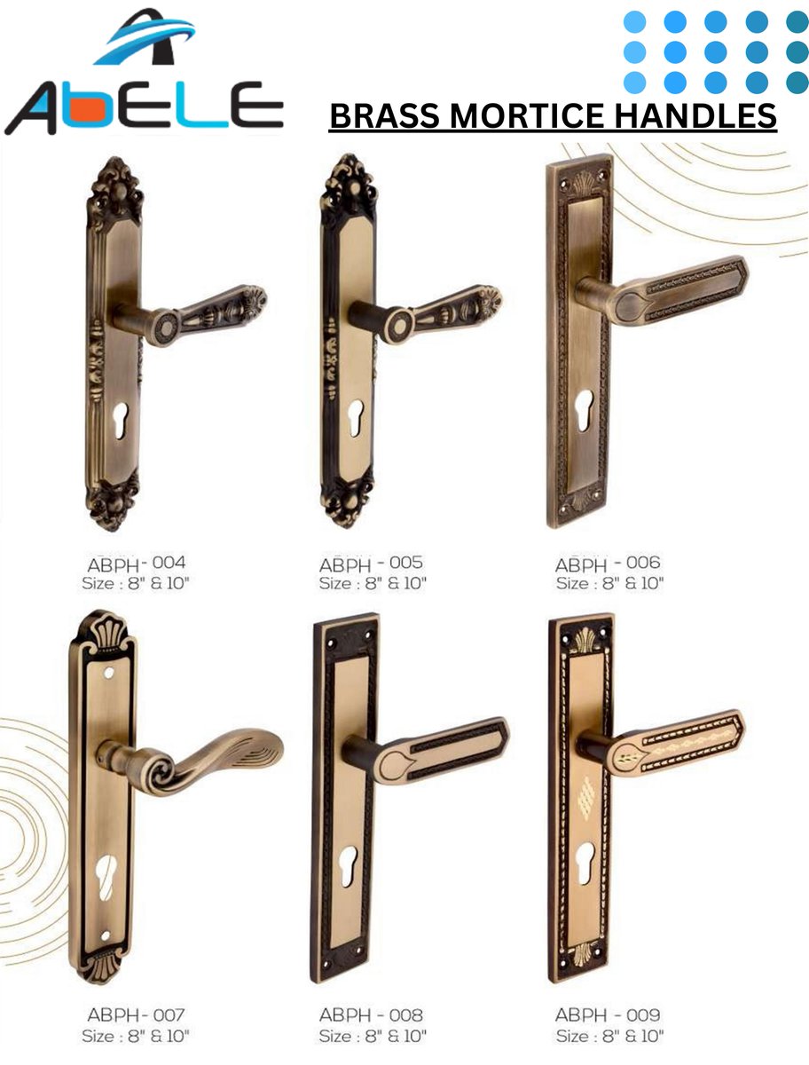 ABELE.IN
Upgrade the appearance of your home and create a warm and inviting atmosphere with our brass mortice handles.
#mortisehandle #architecturalhardware #cabinethandle #doorhandle #brasshandles #vijayawada #visakapatanam #Hyderabad #chennai #Odisha #ap