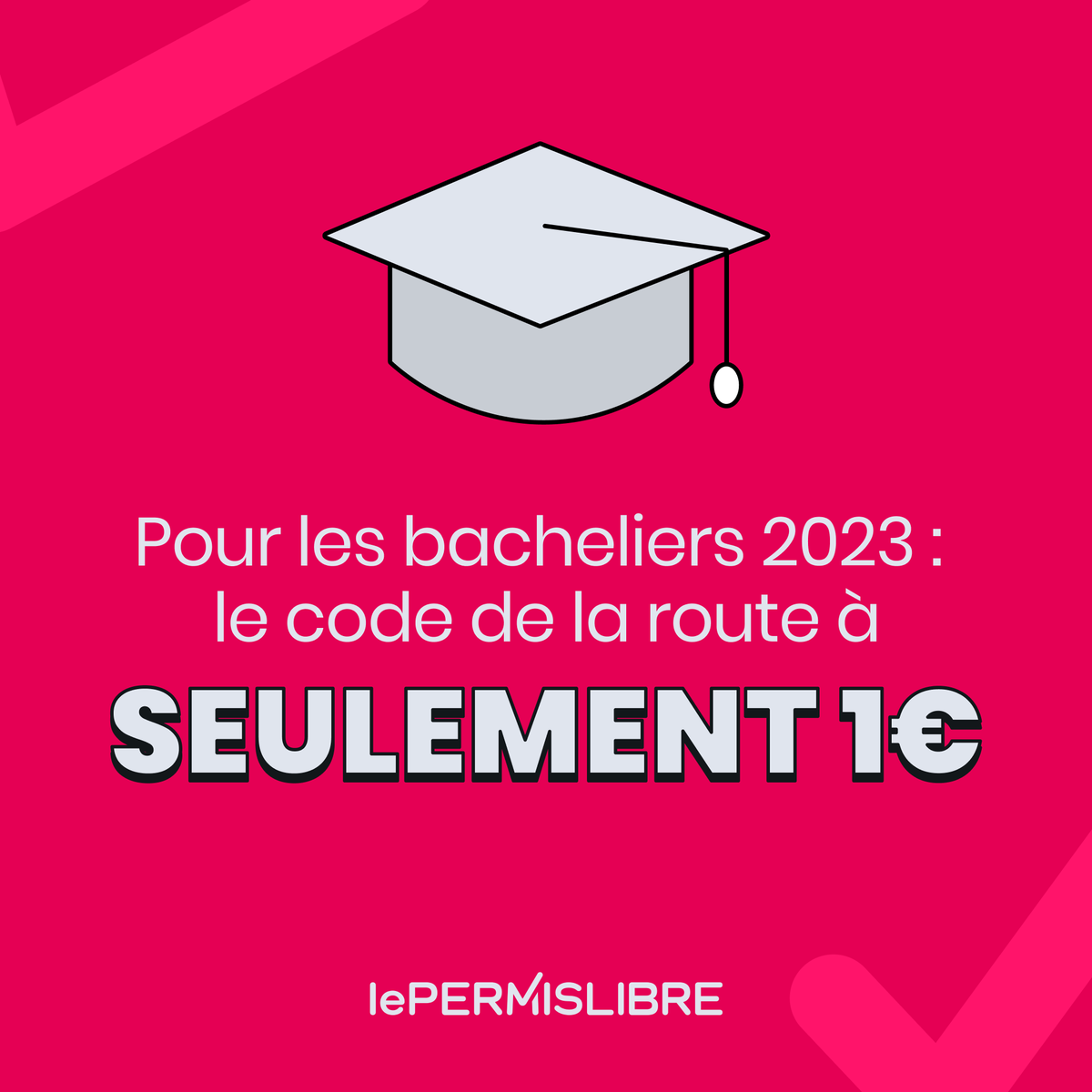 Bravo à tous les nouveaux bacheliers 🎉🎓 Pour fêter ça, nous vous avons réservé une offre spéciale : Profitez du code de la route à 1€ seulement !
Pour profiter de notre offre ➡️ bit.ly/3JCVN1W

#BAC2023 #codedelaroute