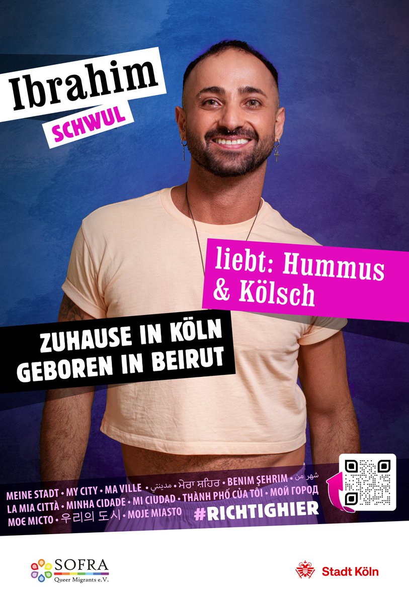 Dann_____y's tweet photo. Für die Kampagne von @Koeln &amp; SOFRA e.V. habe ich die Fotos gemacht, die Layouts und ein paar Ideen gehabt. Die Kampagne hat den DEUTSCHEN PREIS FÜR ONLINEKOMMUNIKATION in der Kategorie "Mutigste Kampagne" 2023 gewonnen. https://t.co/vzzqb6G2Qb