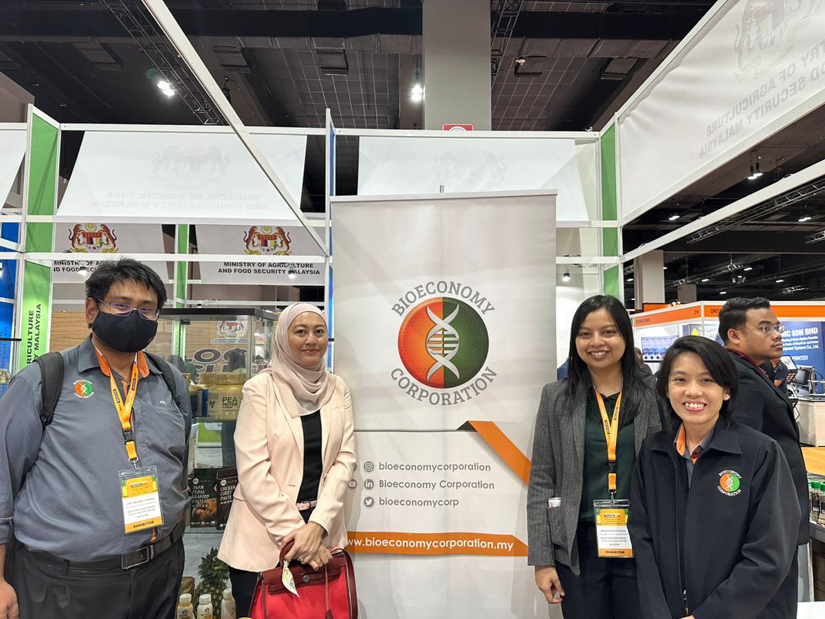 bioeconomycorp's tweet photo. Sincerest gratitude to MAFS for the opportunity to have our #BioNexusStatus & #BBA cos participate under #MAFS pavilion at Malaysia's Salon International de l’alimentation (#SIAL) 2023 - linked event, officiated by YB @mpchanfoonghin. Visit & support our cos @MITEC, 4 - 6 July. https://t.co/P1ZdNEHv6w