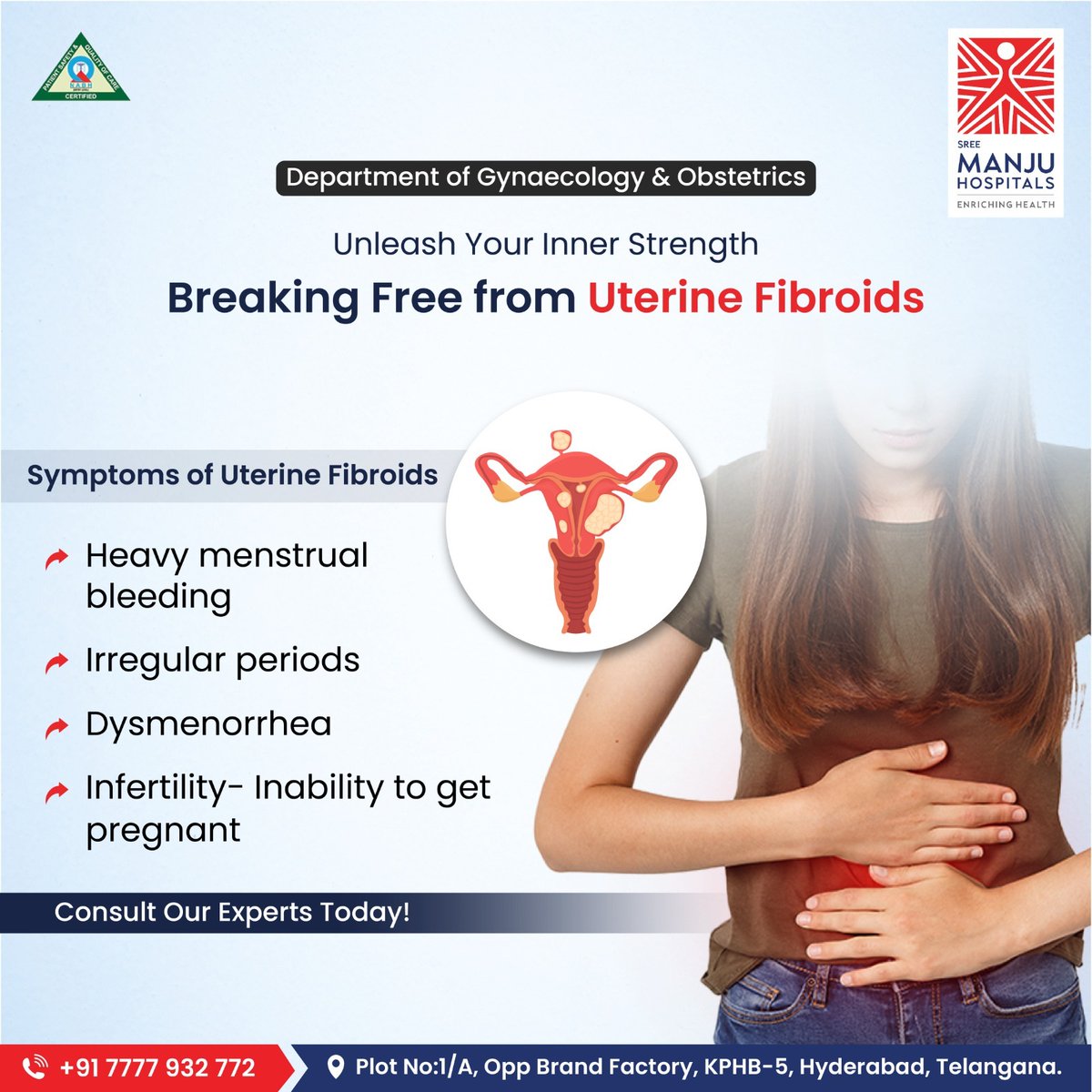 Early diagnosis is the first step for treatment. Our dedicated team of experts understands the challenges posed by uterine fibroids and is committed to providing personalized care and innovative treatments. 

#gynecologist #gynecology #gynecologyandobstetrics #UterineFibroid