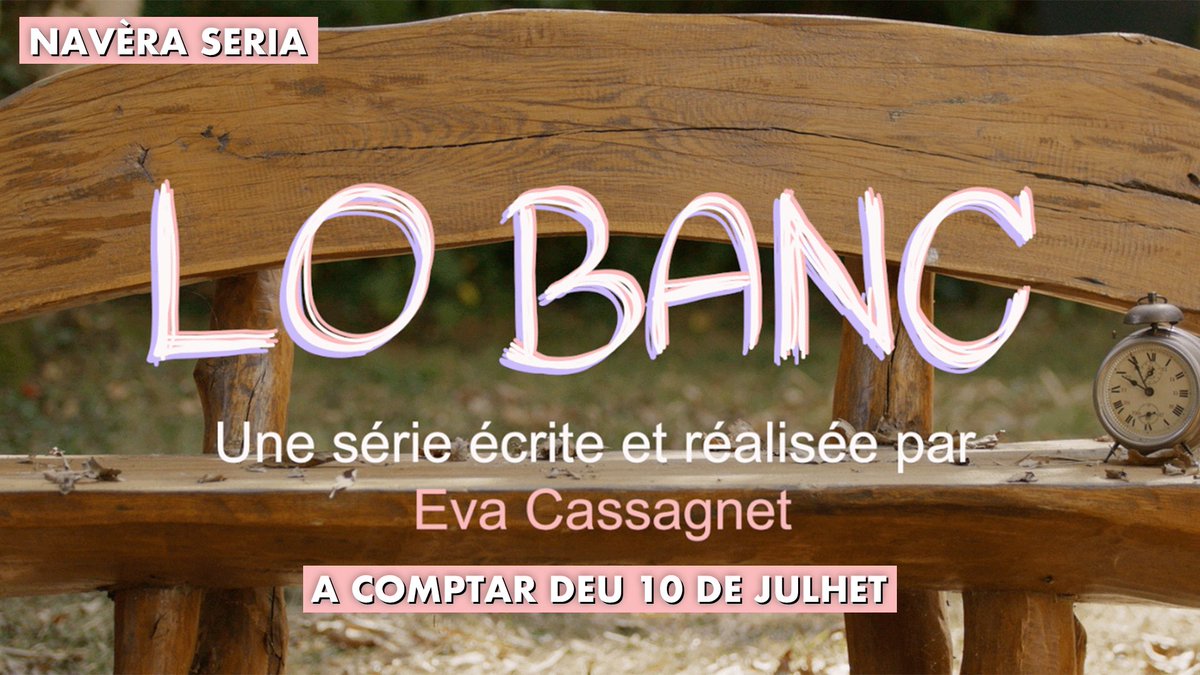 🚨🎞️ Navèra seria lèu sus ÒCtele

“Lo banc”, ua seria escrita e realizada per Eva Cassagnet. Disponible a comptar deu 10 de julhet dab un navèth episòdi cada diluns.

Ua coproduccion Riddim Production &amp; OC Prod