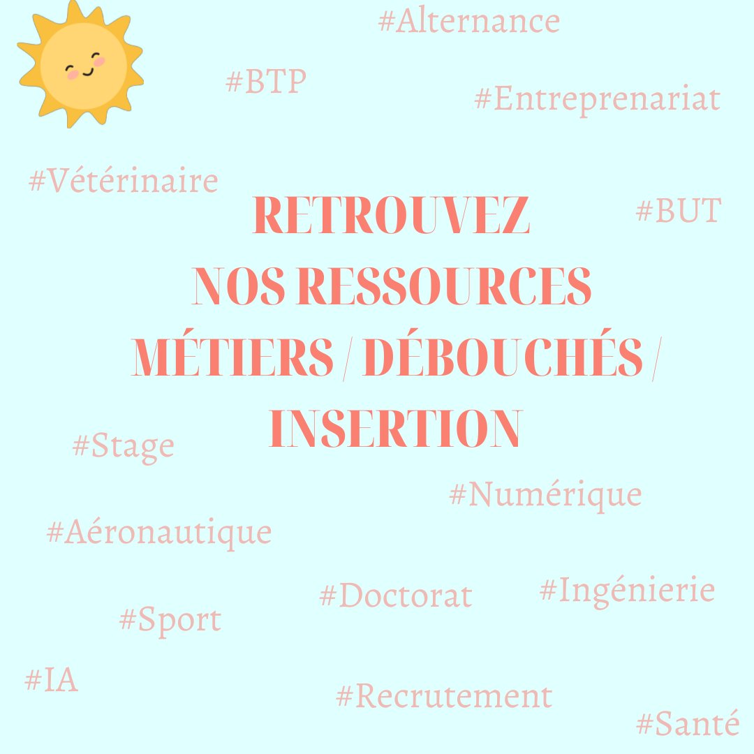 SOIE Lyon 1 (@soielyon1) on Twitter photo Le <a href="/soielyon1/">SOIE Lyon 1</a> met à disposition des étudiants et personnels de <a href="/UnivLyon1/">Université Lyon 1</a> de nombreuses ressources (ouvrages, sites, articles) pour vous informer sur les #études, les #métiers, les #débouchés, l'actualité des #entreprises, ...
soie.univ-lyon1.fr/actualites/nou… Le <a href="/soielyon1/">SOIE Lyon 1</a> met à disposition des étudiants et personnels de <a href="/UnivLyon1/">Université Lyon 1</a> de nombreuses ressources (ouvrages, sites, articles) pour vous informer sur les #études, les #métiers, les #débouchés, l'actualité des #entreprises, ...
soie.univ-lyon1.fr/actualites/nou…