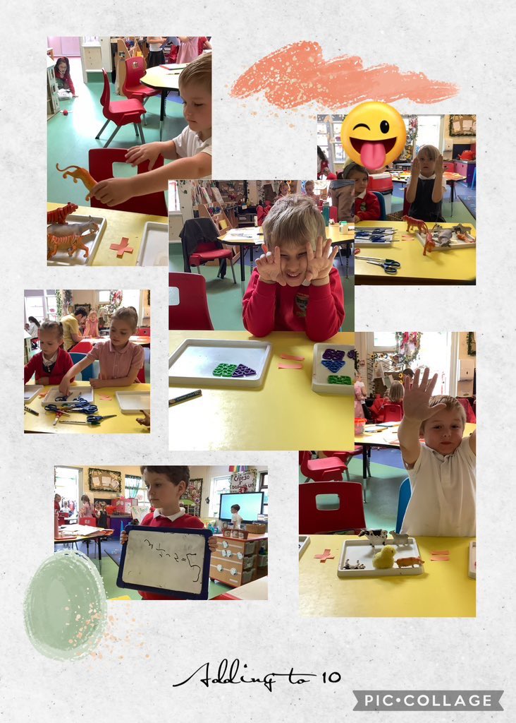 This week in dosbarth un we have been practicing our adding to 10 using objects and counting on our fingers to help us. We are #ambitiouscapablelearners!