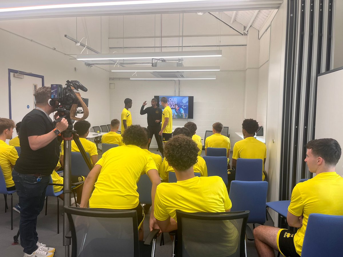 APH_Inspired's tweet photo. Really cool time with the @QPR U18s yesterday as they got the #APHRoadshow . A very empathetic group with high intelligence. Open, happy to share and be hands on. Oh and @_ManishaTailor_ you seem much taller online 😜 https://t.co/ZHJFCXbAeI