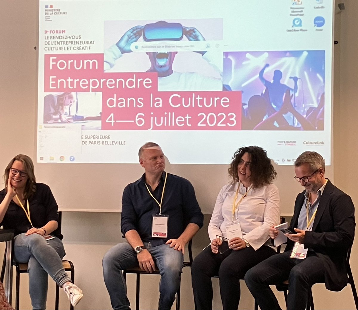 Olivier Pellerin (@olipeman) on Twitter photo « La #MusicTech est-elle utile ailleurs que dans la musique ? »
Avec Olivier Piasentin <a href="/ikimasho_games/">Ikimasho</a>, Marie-Adélaïde Francisco <a href="/orange/">Orange</a>, Damien Viel Music Work, Mathilde Neu <a href="/MusictechF/">Music Tech France</a>
#ForumEntreprendre <a href="/MinistereCC/">Ministère de la Culture 🇫🇷</a> « La #MusicTech est-elle utile ailleurs que dans la musique ? »
Avec Olivier Piasentin <a href="/ikimasho_games/">Ikimasho</a>, Marie-Adélaïde Francisco <a href="/orange/">Orange</a>, Damien Viel Music Work, Mathilde Neu <a href="/MusictechF/">Music Tech France</a>
#ForumEntreprendre <a href="/MinistereCC/">Ministère de la Culture 🇫🇷</a>