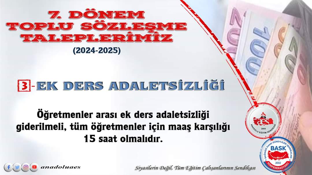 AESMersin's tweet photo. 7. Dönem Toplu Sözleşme Taleplerimiz https://t.co/z5sTvUTJjw