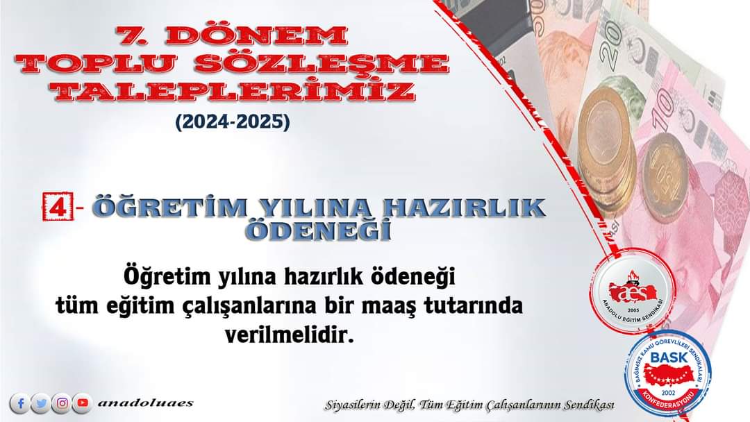 AESMersin's tweet photo. 7. Dönem Toplu Sözleşme Taleplerimiz https://t.co/z5sTvUTJjw