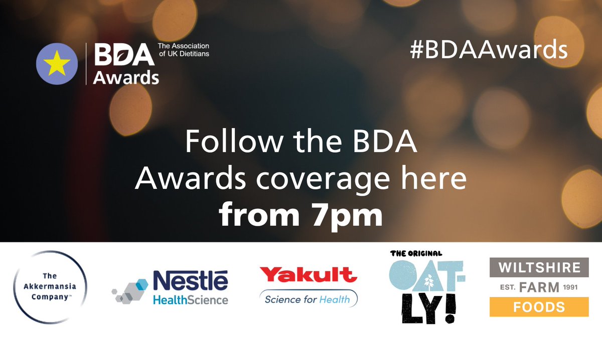 BDA_Dietitians's tweet photo. The #BDAAwards take place tonight! Stay tuned to our Twitter feed for our coverage, including all of our award winners! Check out the awards on offer: https://t.co/wNTsjh3LSi https://t.co/IzMMART3zX