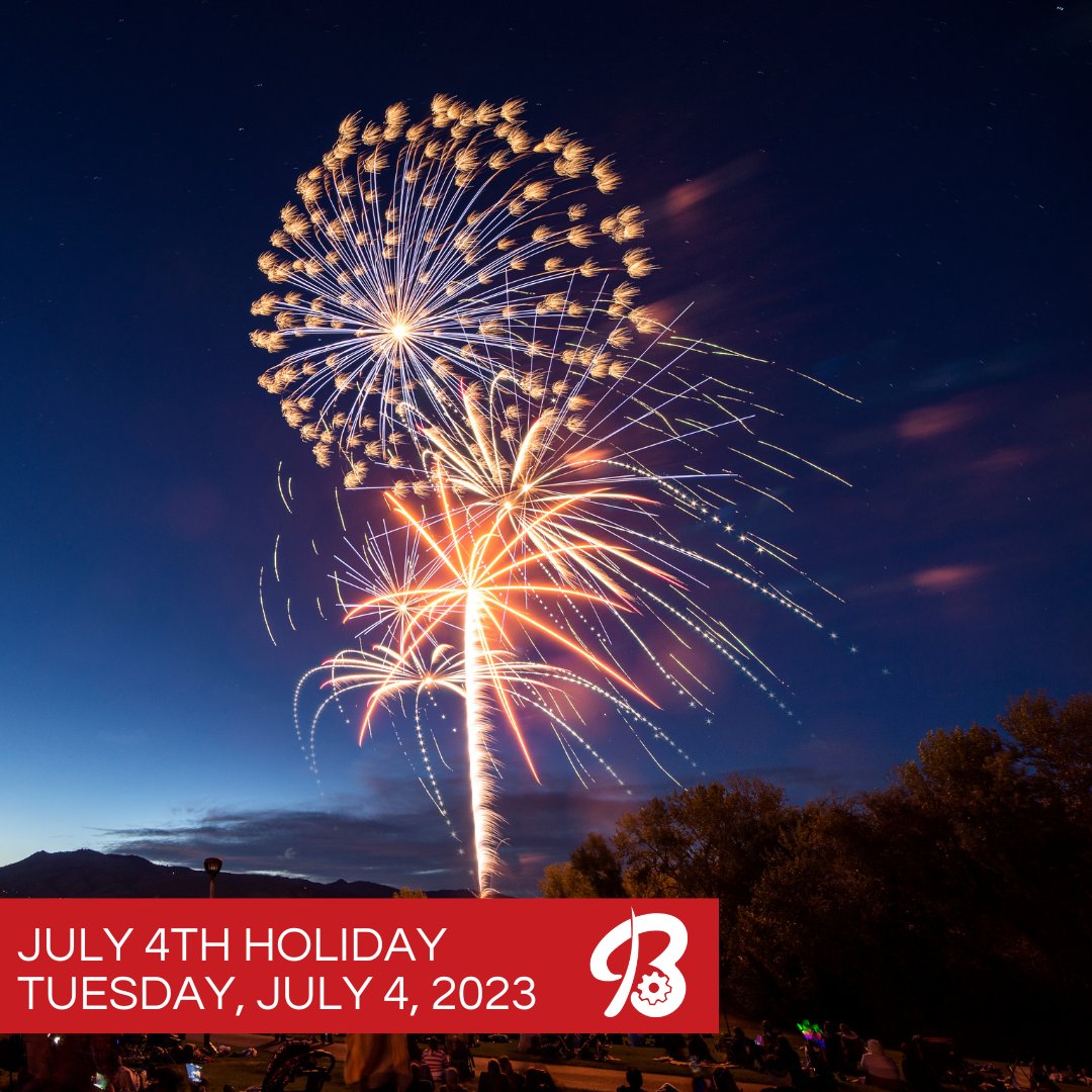 A Reminder: All City Hall Offices will be closed today in observance of the July 4th holiday. Curbside collections for Tuesday through Friday routes will be delayed by one day, with Friday routes being completed on Saturday, July 8th. Have a safe and happy holiday! 🎆