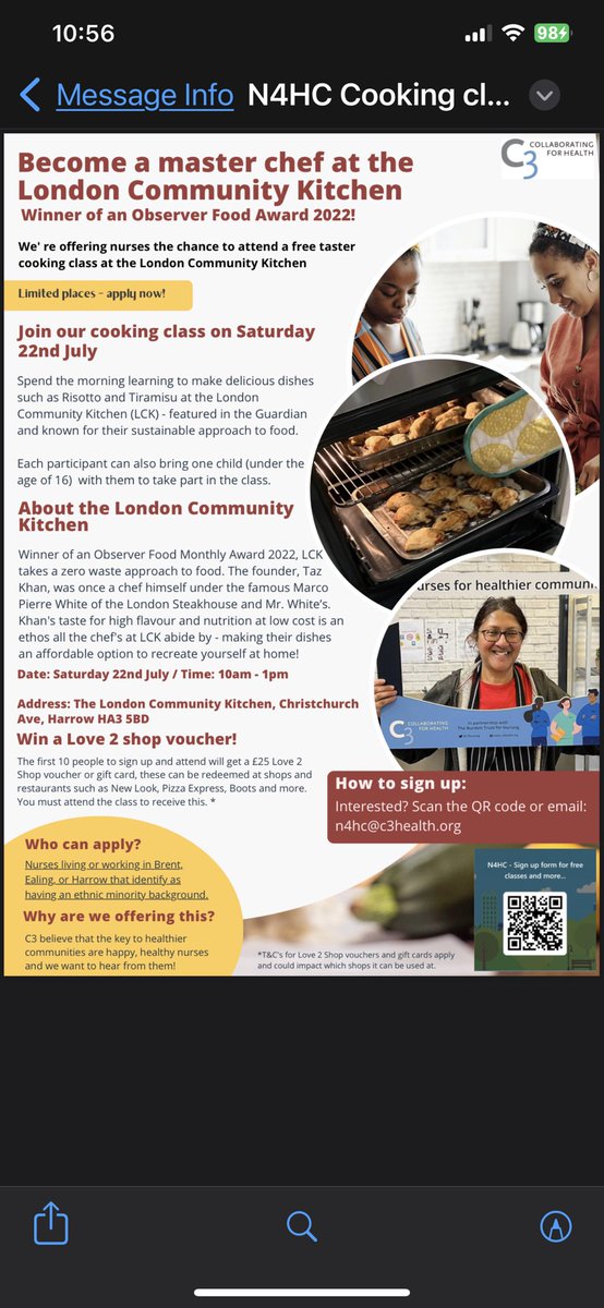 ๐C3 Nursing (@c3nursing) on Twitter photo <a href="/RCNGPNForum/">RCN GPN Forum ๐</a> @BAMEGPNs @RCNMHForum <a href="/NurseinPractice/">Nursing in Practice</a> <a href="/LWNurses/">Learn With Nurses</a> <a href="/NNCAUK/">Nigeria Nurses Charitable Association | NNCAUK</a> <a href="/filipinonurseuk/">Filipino Nurses Association UK</a> <a href="/BloggersNurse/">Nurse Bloggers</a> <a href="/RCNNRN/">RCN Newly Registered Nurses</a>
Opportunity not to be missed, free cooking class. <a href="/RCNGPNForum/">RCN GPN Forum ๐</a> @BAMEGPNs @RCNMHForum <a href="/NurseinPractice/">Nursing in Practice</a> <a href="/LWNurses/">Learn With Nurses</a> <a href="/NNCAUK/">Nigeria Nurses Charitable Association | NNCAUK</a> <a href="/filipinonurseuk/">Filipino Nurses Association UK</a> <a href="/BloggersNurse/">Nurse Bloggers</a> <a href="/RCNNRN/">RCN Newly Registered Nurses</a>
Opportunity not to be missed, free cooking class.