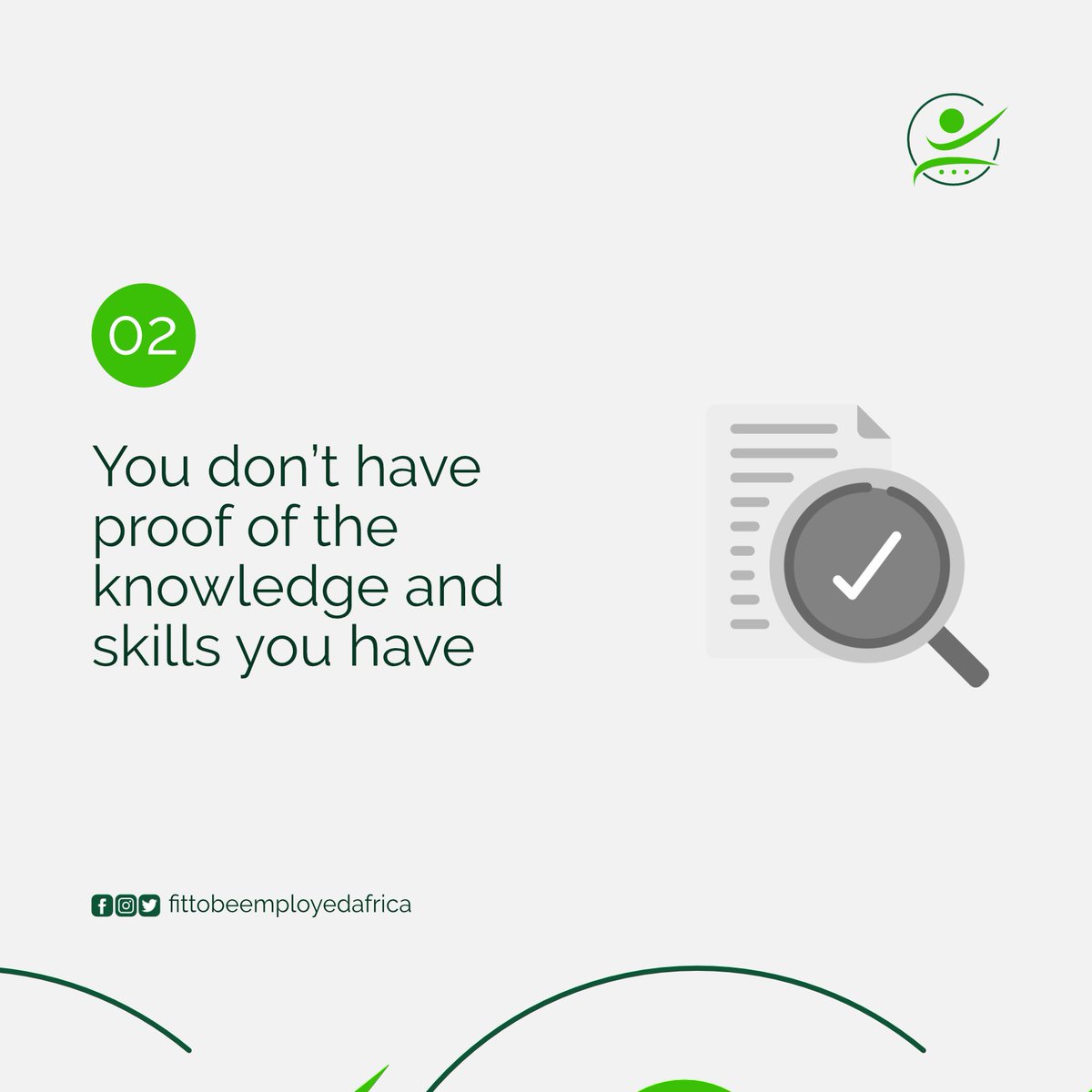 fittobeemployed's tweet photo. These are two solid reasons why you are struggling to get a company to even invite you for an interview.

Check out our next post for what you should do differently.

#careerdevelopment 
#interviewtips 
#careertips 
#employment https://t.co/ISy3uZwCWi