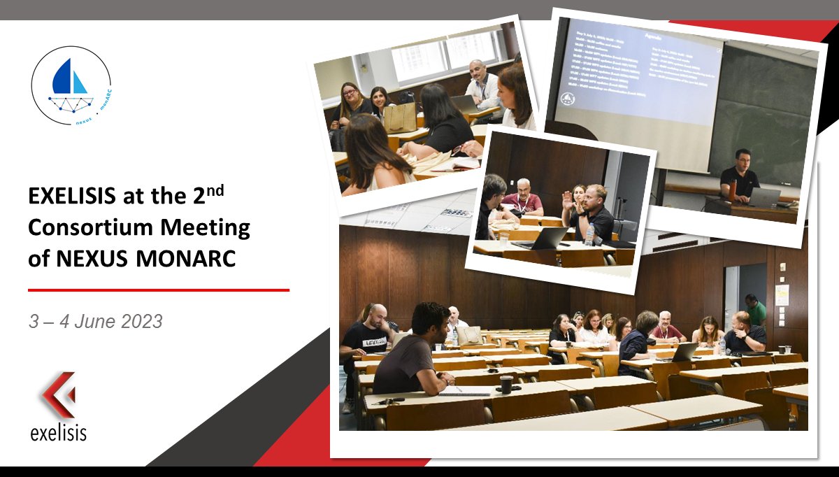 exelisis's tweet photo. 😃We are glad to be joining our #partners 👥 in the 2nd Consortium #meeting of @nexusmonarc, organized in Athens 🇬🇷within the frame of #SEGH 2023.
#twinning #HorizonEU #hellenicvolcanicarc #project #EXELISIS #NEXUS https://t.co/tpWmMU7wIX