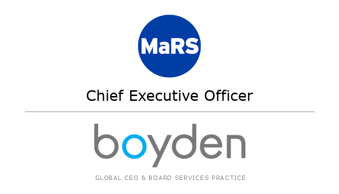 Boyden’s Global #CEO &amp; #BoardServices is pleased to announce the Chief Executive Officer recruitment on behalf of <a href="/MaRSDD/">MaRS</a>. Learn more here >> boyden.com/canada/opportu…