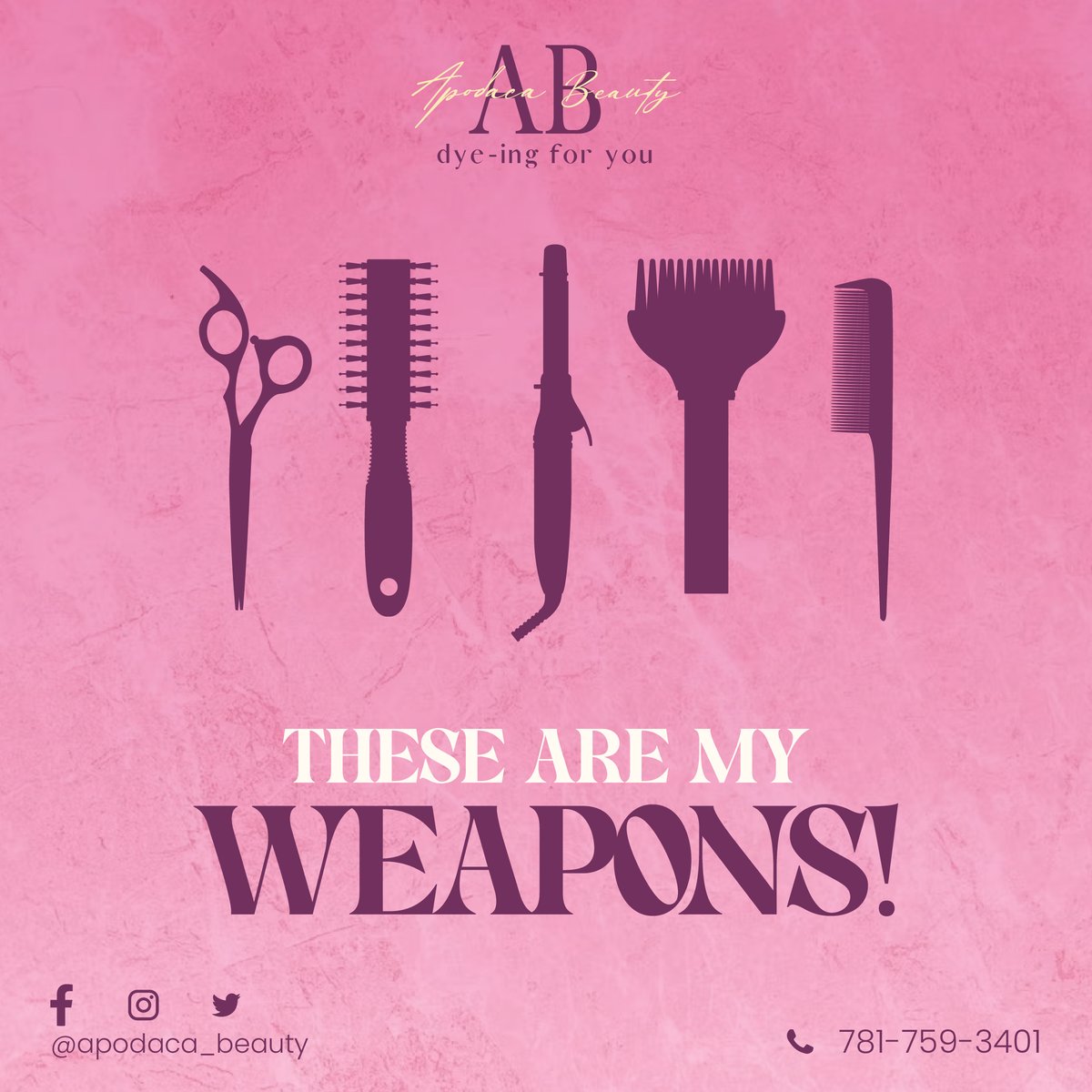 Apodaca_Beauty's tweet photo. Are you dreaming of the perfect hairstyle?

Don't settle for mediocre hair - let Dedra transform your locks into a stunning masterpiece!

For appointments: https://t.co/SxZvJlw8e7 or 781-759-3401

#apodacabeauty #dedraapodaca #dyeingforyou #hairstylist https://t.co/JUp0uzBtH2