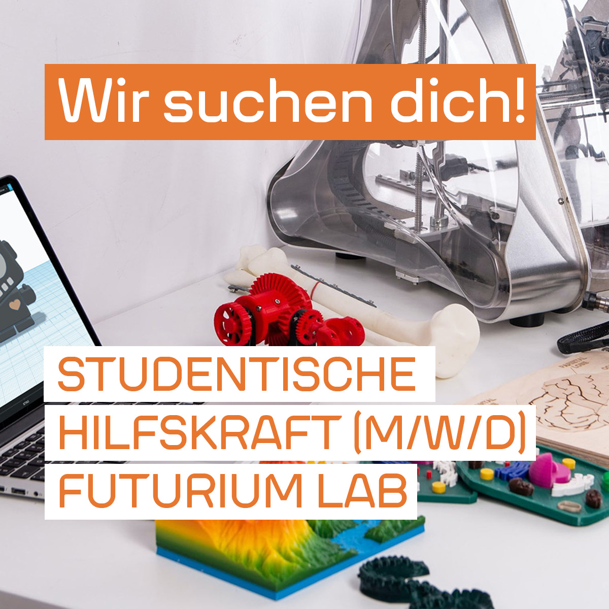 Auf der Suche nach einem #Job während des Studiums?
Wenn du Spaß an Wissensvermittlung und Erfahrung mit 3D-Drucker und Lasercutter hast, dann bewirb dich jetzt als studentische Hilfskraft (m/w/d) #Futurium Lab.

Mehr zur Stelle unter: futurium.de/de/jobs/studen…