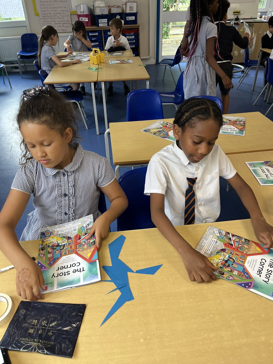 Y3SaintFrancis's tweet photo. Getting stuck into our latest issue from @BookmarkCharity lots of fun for the afternoon 🥰 https://t.co/iztMKiE1qY