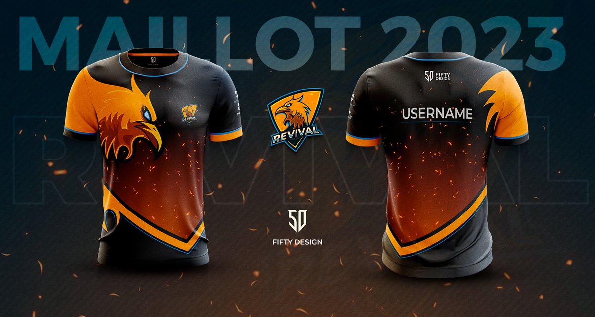 Revival_Esport_'s tweet photo. Nous avons le plaisir de vous présenter le maillot créé par @f50design, cofondateur et graphiste de l'équipe ! 🔥

Vous en pensez quoi ?
Dites-le-nous en commentaire 📩⬇️ https://t.co/iwcRyOh0U3