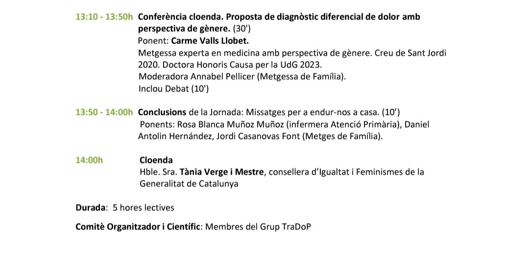 aperebrat's tweet photo. 🗓️ El 17 d'octubre, #diamundialdolor, les @tradopcamfic us convidem a l'@EjLaFontana a celebrar-lo juntes amb aquest plantell de luxe 👇🏼.
▶️ Obert a sanitàries i persones afectades, inscripcions obertes!!! 📝
https://t.co/f3iC9njcr7
@CAMFiC https://t.co/JlZFNSySmq