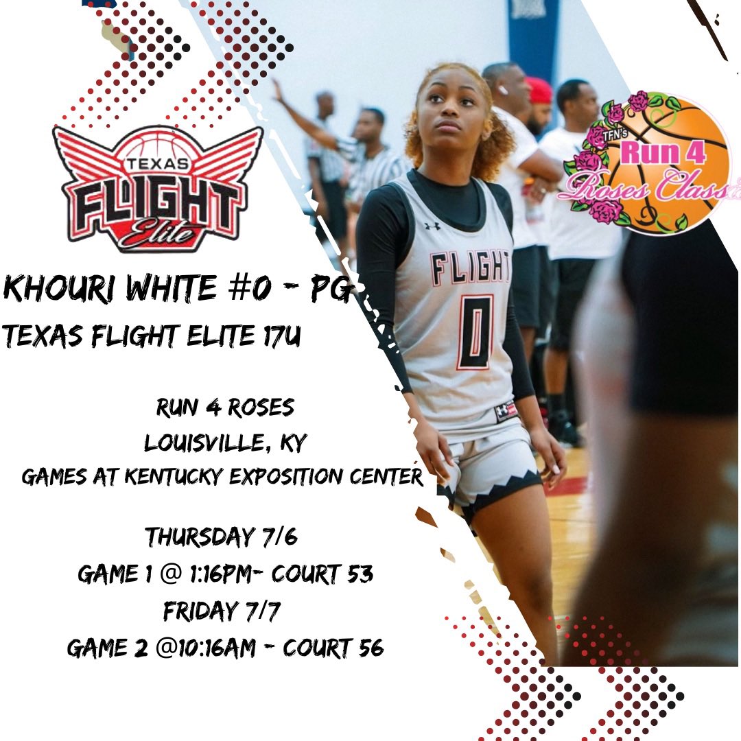 We’re back on the court at Run 4 Roses in Louisville ! Here’s <a href="/TexasFlightGBB/">Texas Flight Elite</a> 17U schedule.  #farfromover #covered
