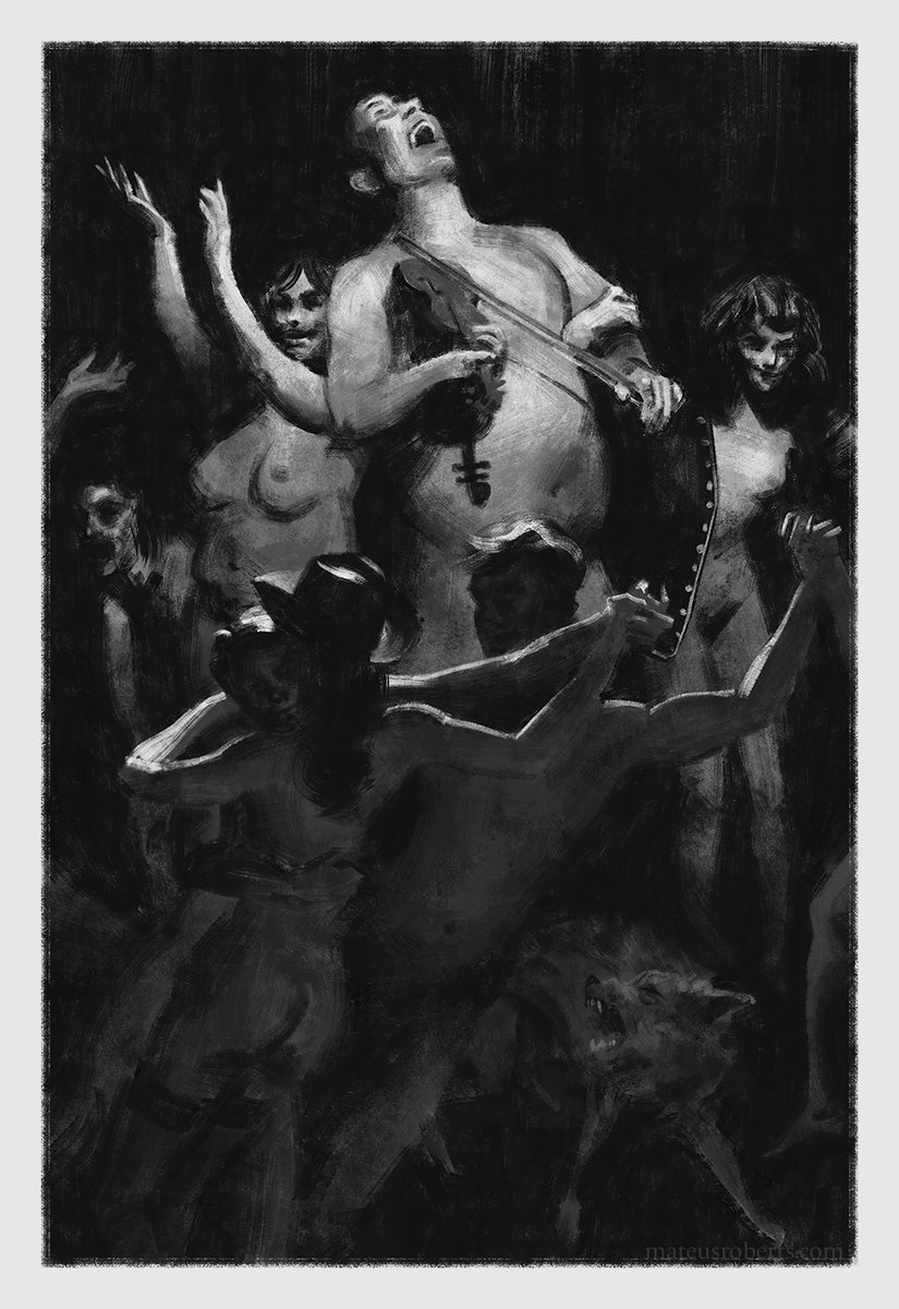"He never sleeps. He says that he will never die. He dances in light and  in shadow and he is a great favorite. He never sleeps, the judge. He is  dancing, dancing. He says that he will never die."

BLOOD MERIDIAN, Cormac McCarthy