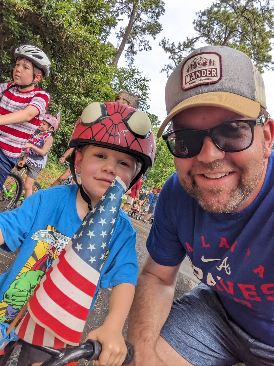 Happy #July4th, my little one rolled in his first parade today!!